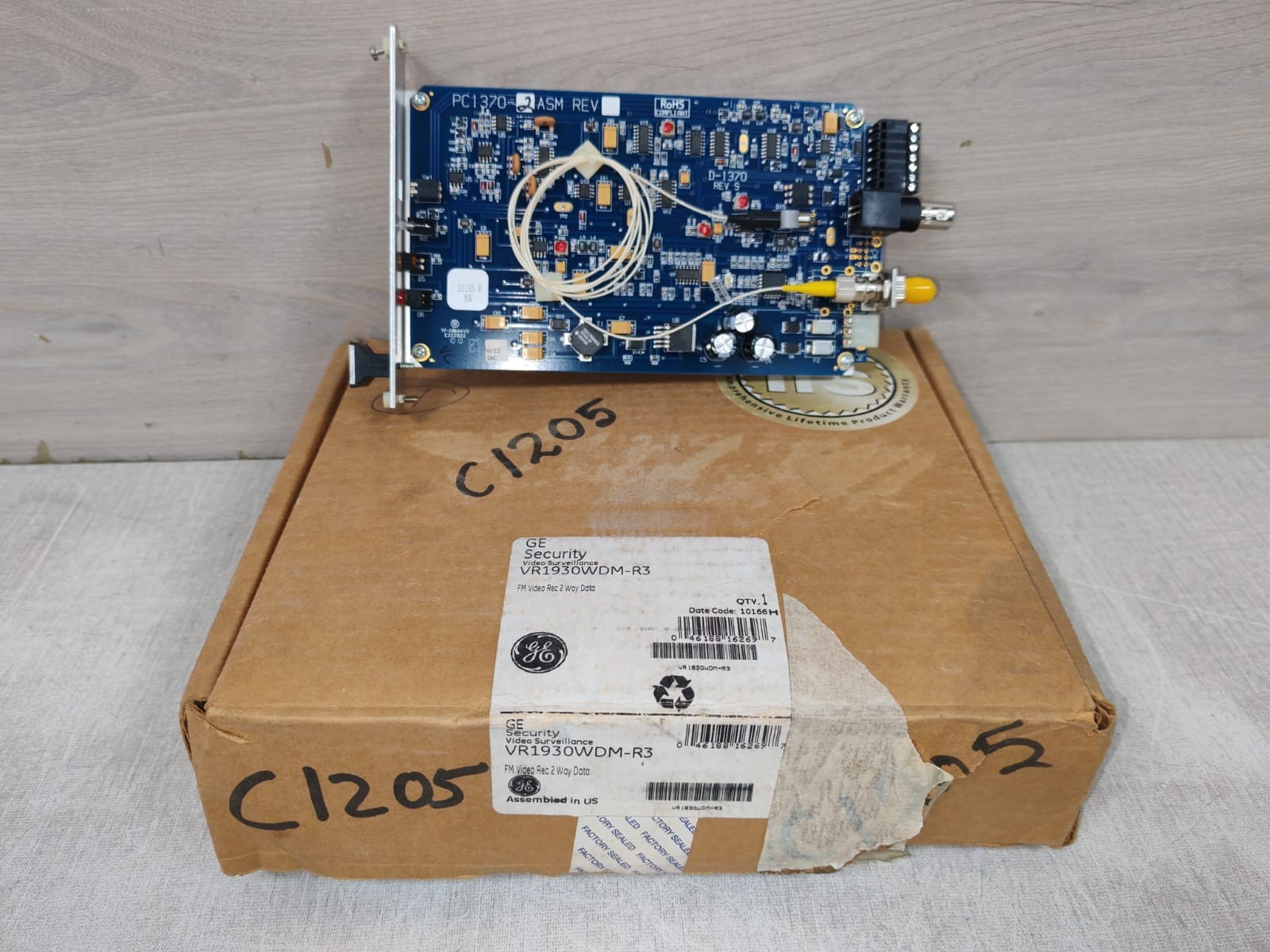 GE VR1930WDM GE IFS VR1930WDM VIDEO REC + DATA XTMCR PC1370-2 ASM 2