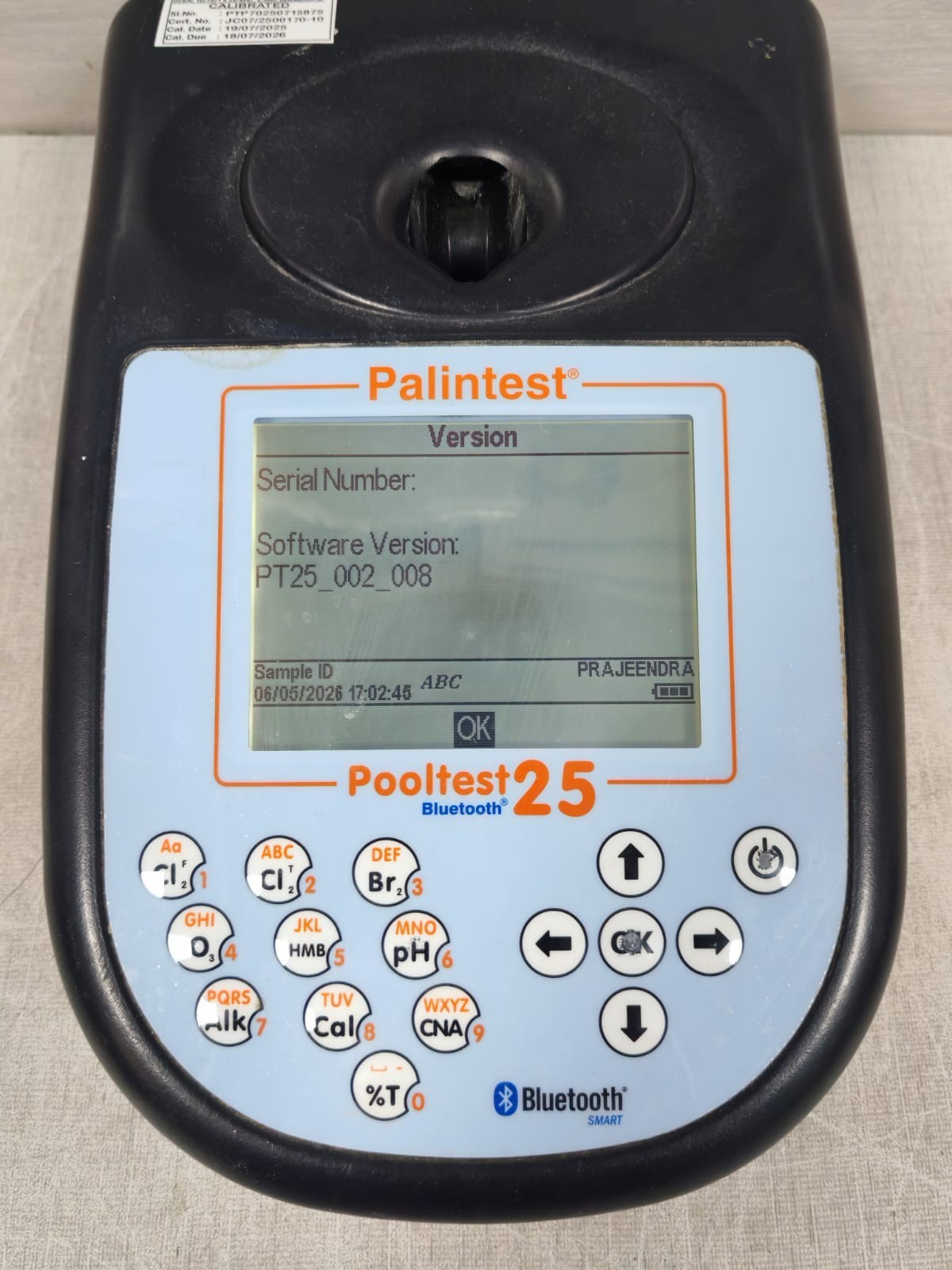PALINTEST PALINTEST PALINTEST POOLTEST 25 BLUETOOTH WATERPROOF PHOTOMETER 7