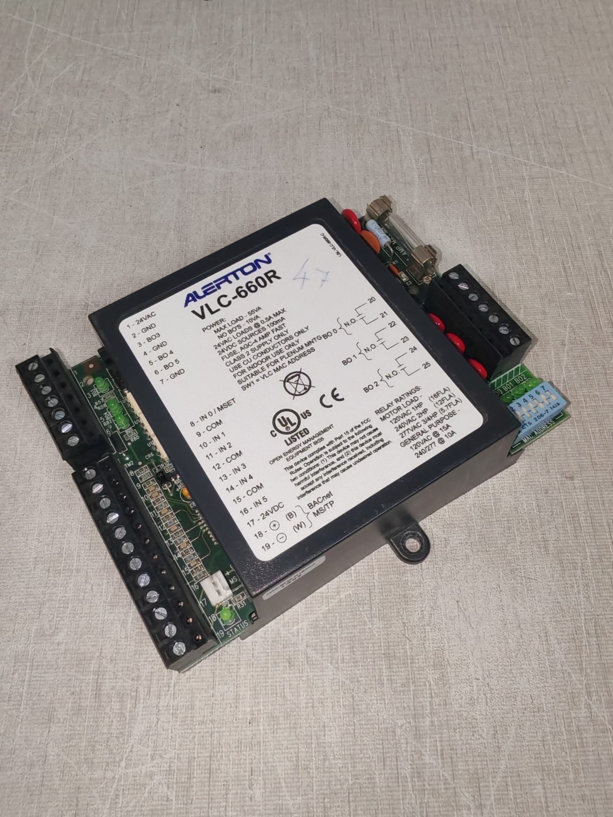 Alerton VLC-660R / VLC-660RZ-K-F ALERTON VLC-660R / VLC-660RZ-K-F BACTALK CONTROL MODULE 24VAC 3