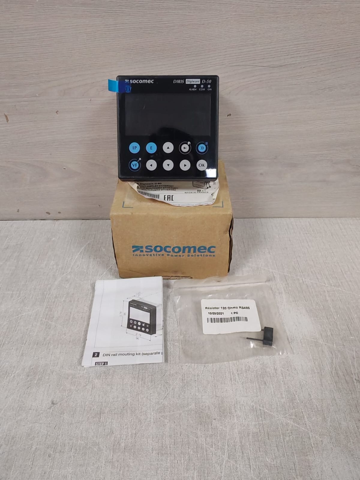 SOCOMEC DIRIS DIGIWARE D-50 48290204 MULTIPOINT DISPLAY ETHERNET