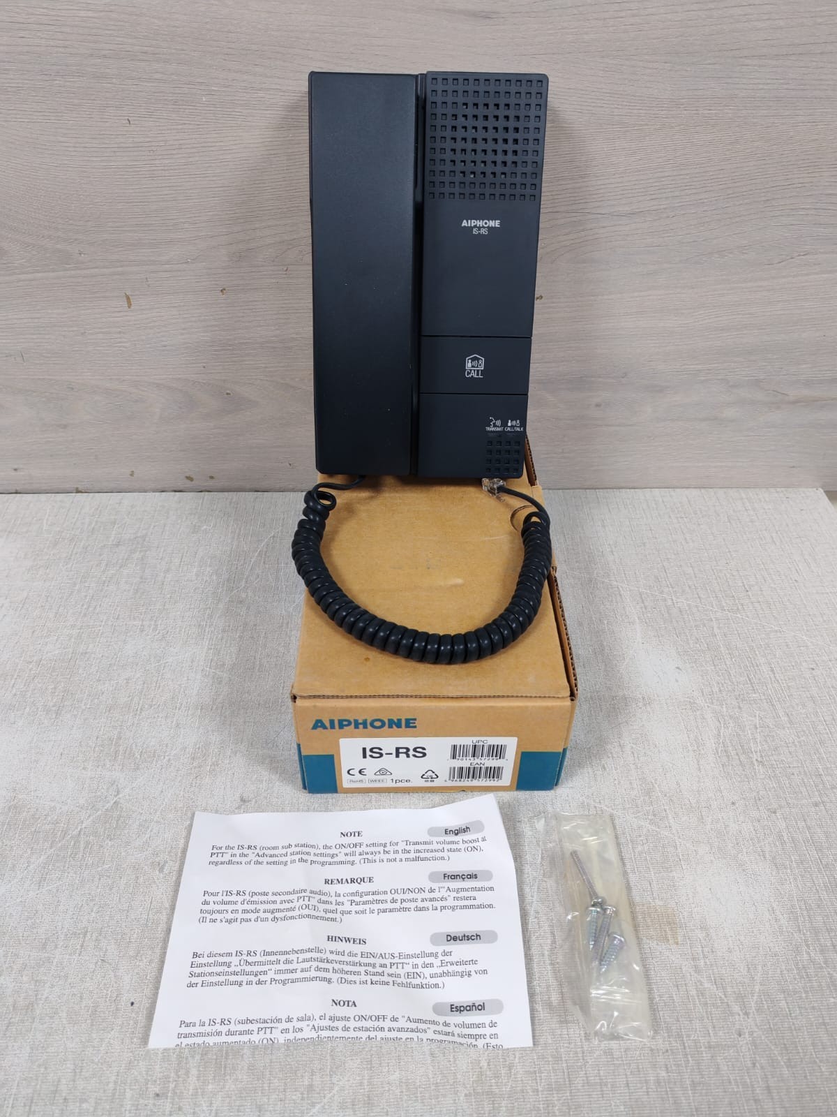 AIPHONE IS-RS AUDIO HANDSET ROOM STATION