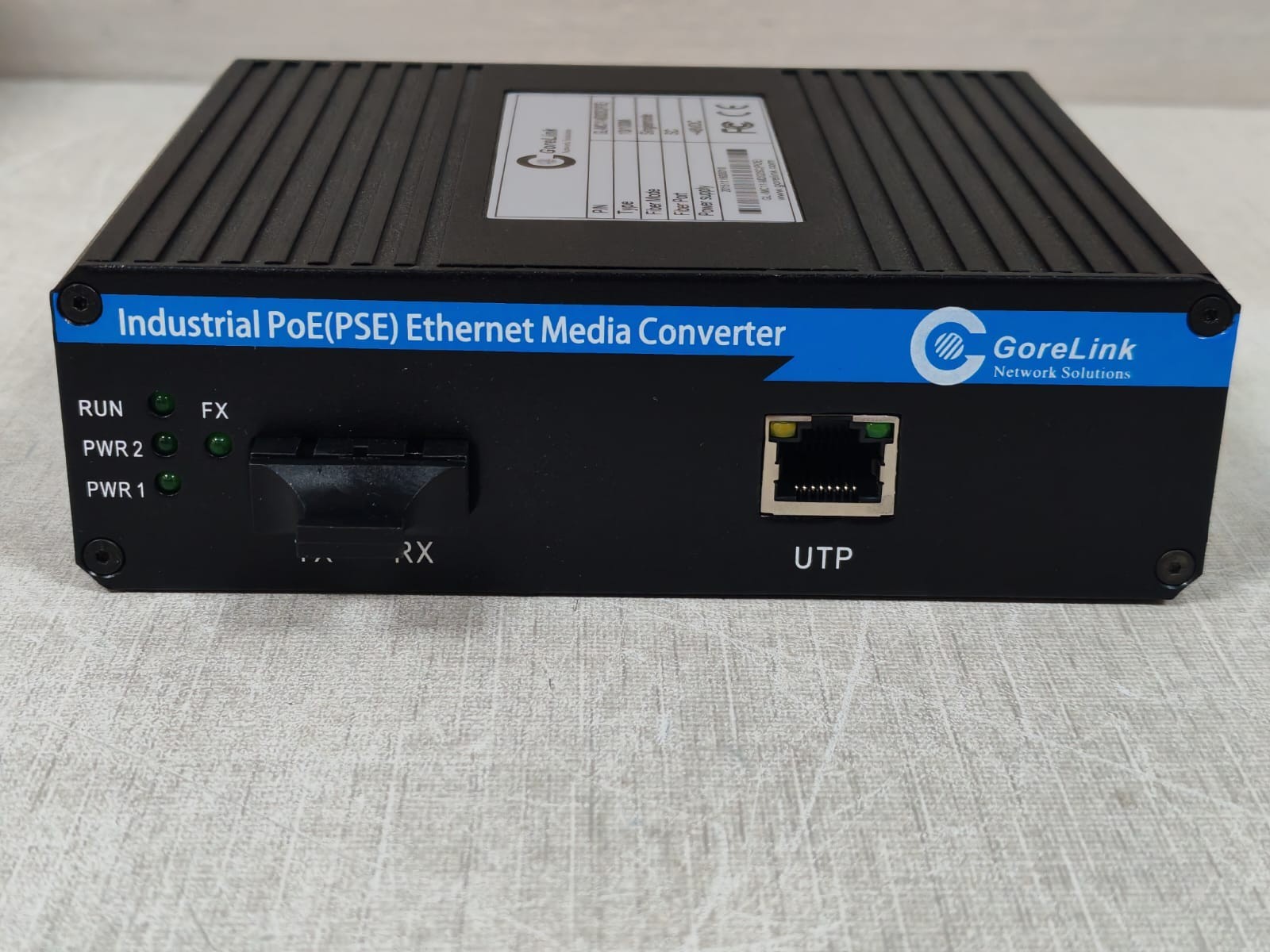 GORELINK GL-IMC11-MD02SC(POE) GORELINK GL-IMC11-MD02SC(POE) INDUSTRIAL POE(PSE)ETHERNET MEDIA CONVERTER 48VDC 2