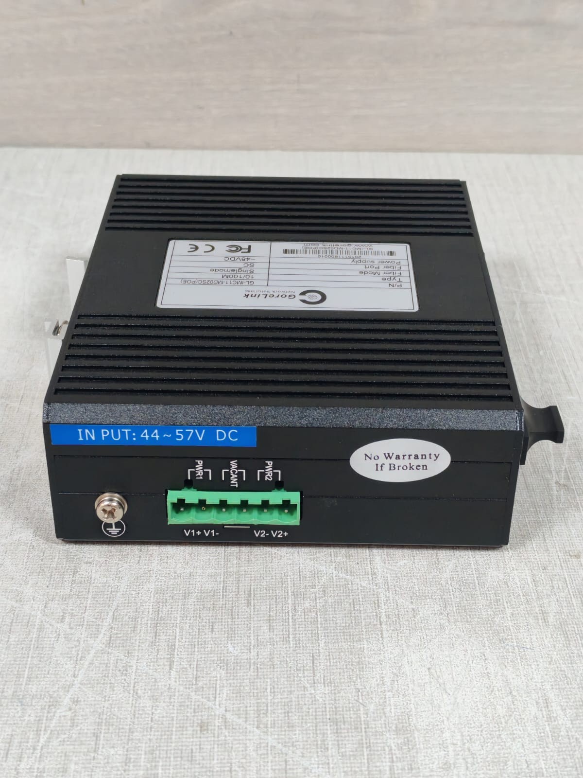 GORELINK GL-IMC11-MD02SC(POE) GORELINK GL-IMC11-MD02SC(POE) INDUSTRIAL POE(PSE)ETHERNET MEDIA CONVERTER 48VDC 9