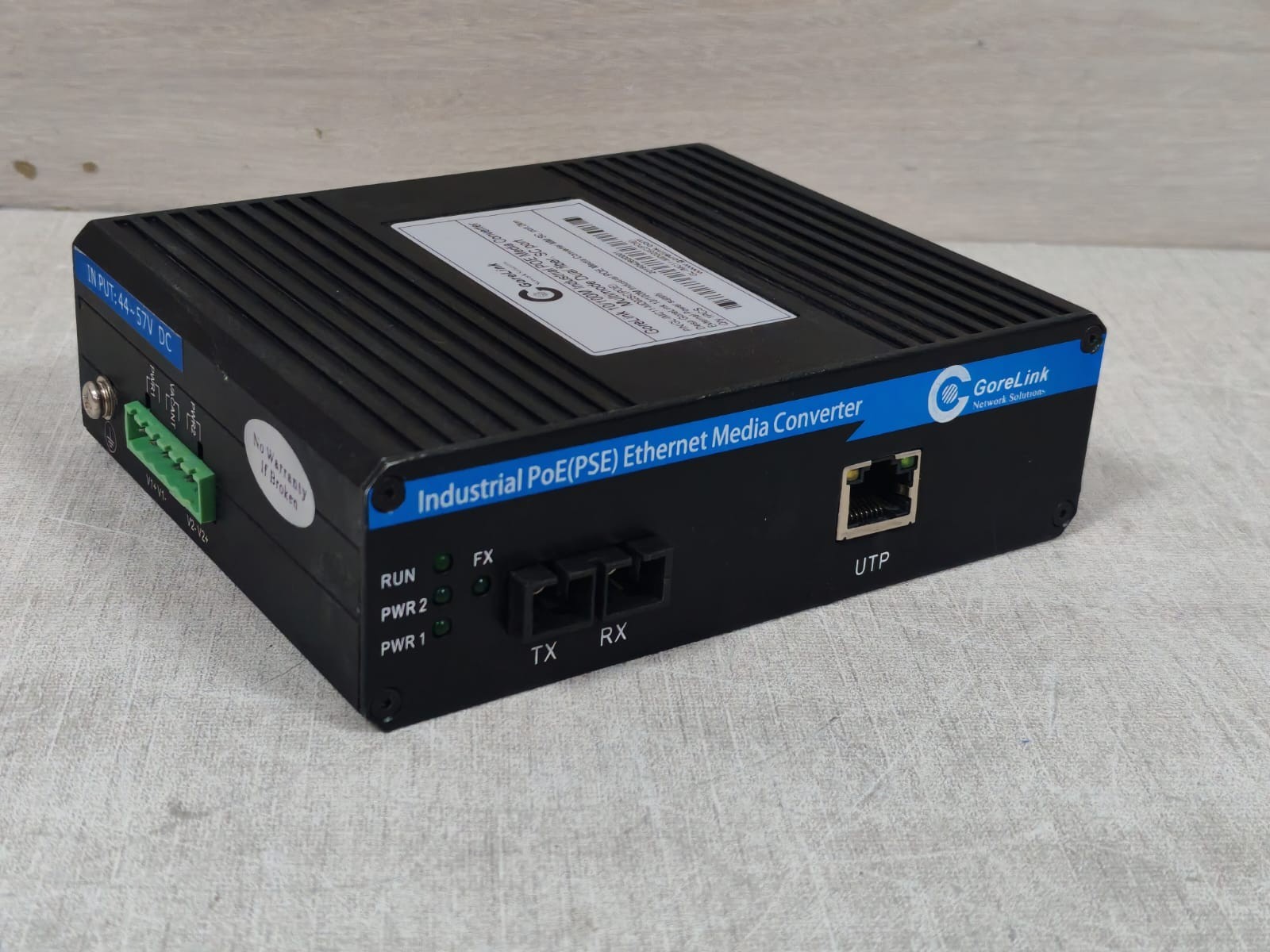 GORELINK GL-IMC11-MD02SC(POE) GORELINK GL-IMC11-MD02SC(POE) INDUSTRIAL POE(PSE)ETHERNET MEDIA CONVERTER 48VDC 5