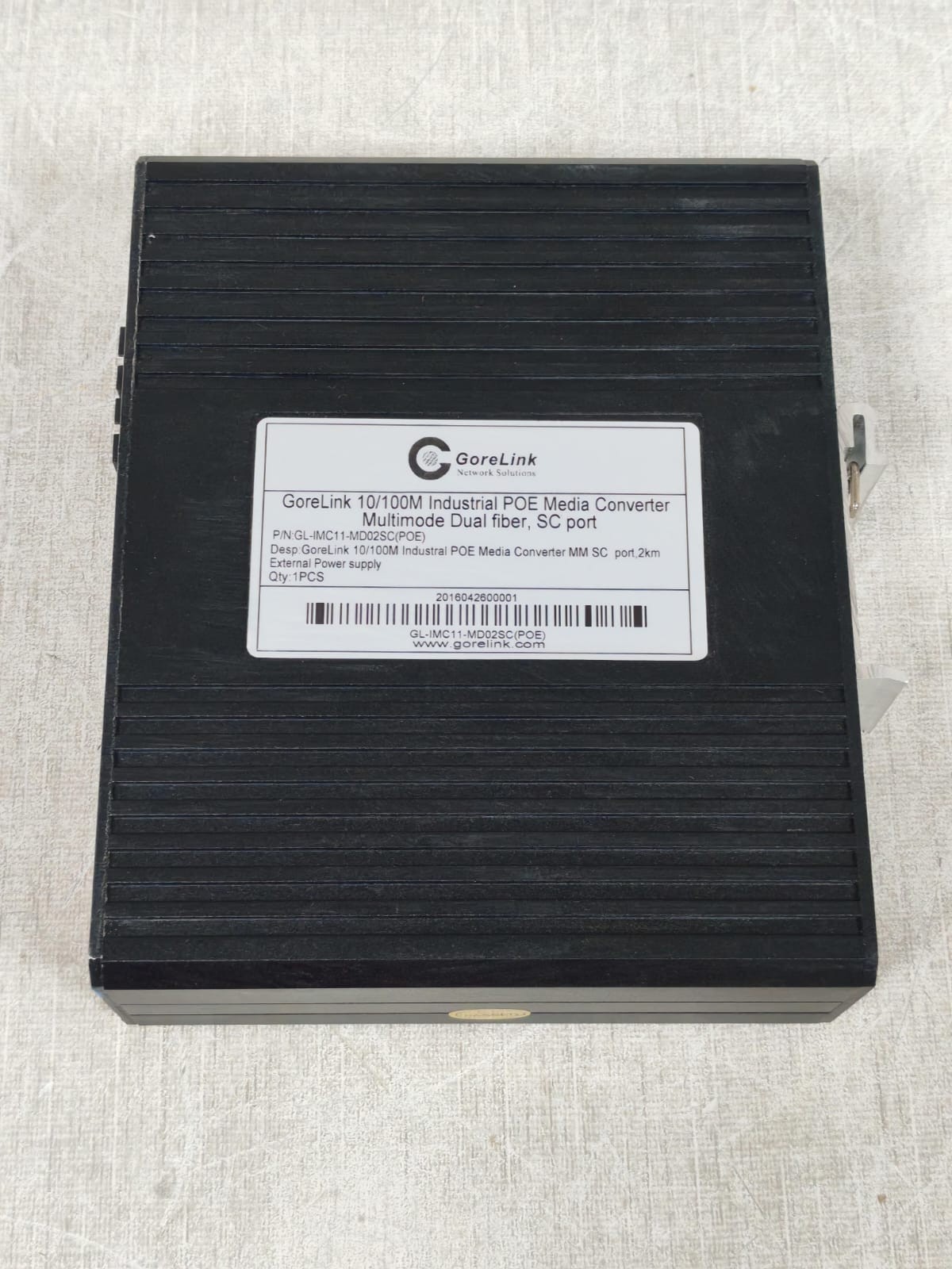 GORELINK GL-IMC11-MD02SC(POE) GORELINK GL-IMC11-MD02SC(POE) INDUSTRIAL POE(PSE)ETHERNET MEDIA CONVERTER 48VDC 8