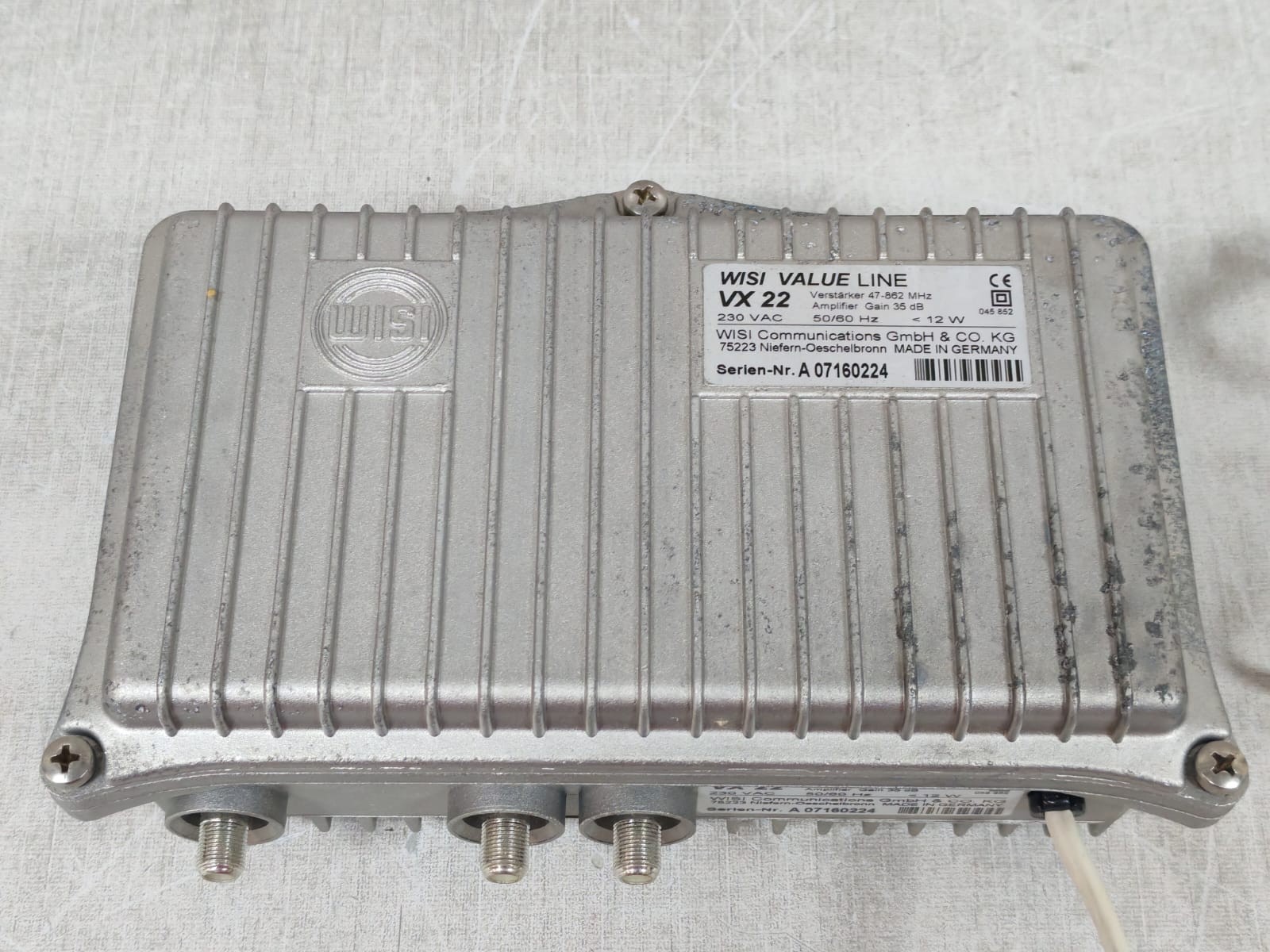 WISI COMMUNICATIONS VX22 WISI VX22 COMMUNICATIONS VALUE LINE AMPLIFIER 230VAC 12W 6