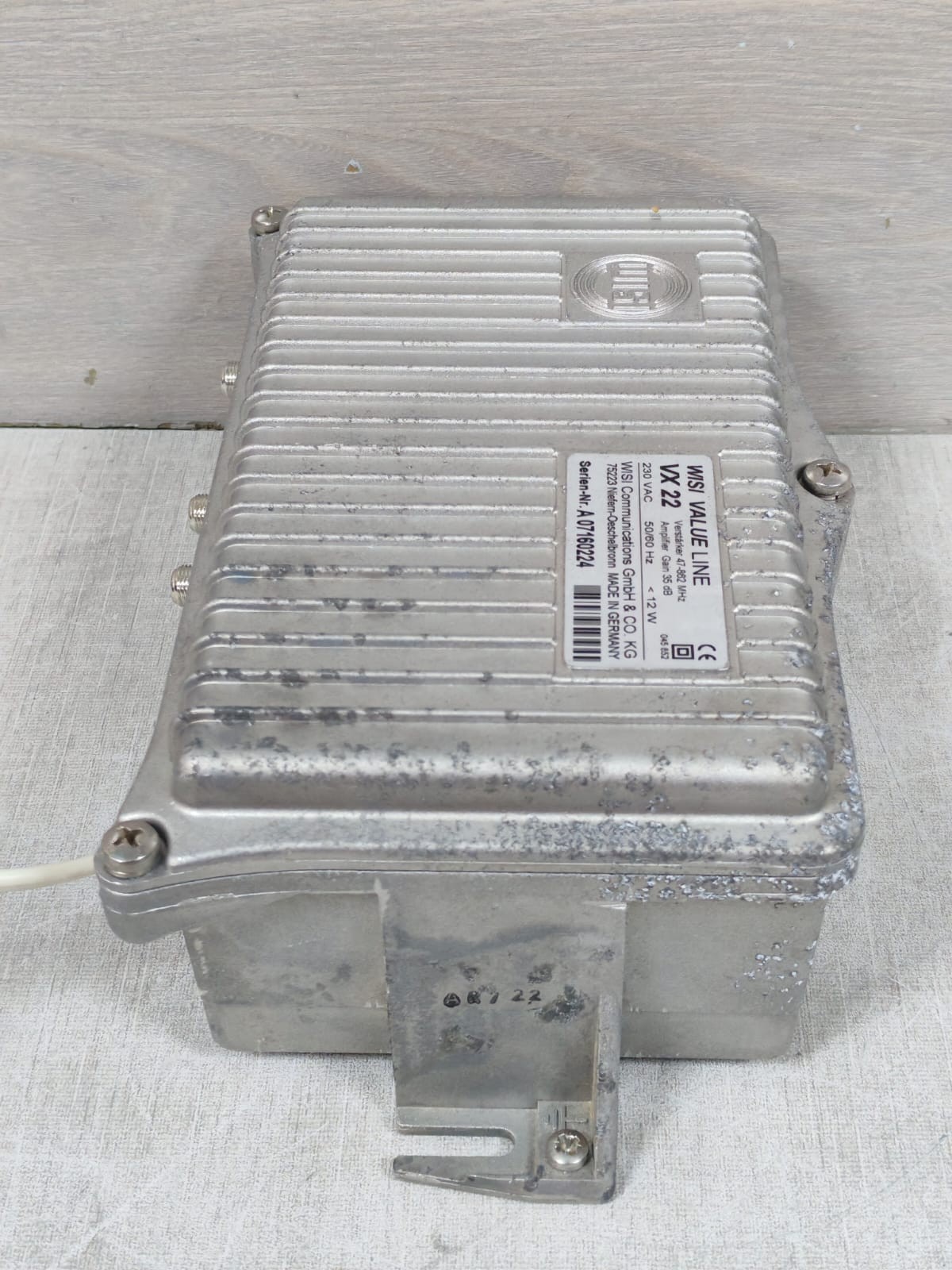 WISI COMMUNICATIONS VX22 WISI VX22 COMMUNICATIONS VALUE LINE AMPLIFIER 230VAC 12W 7