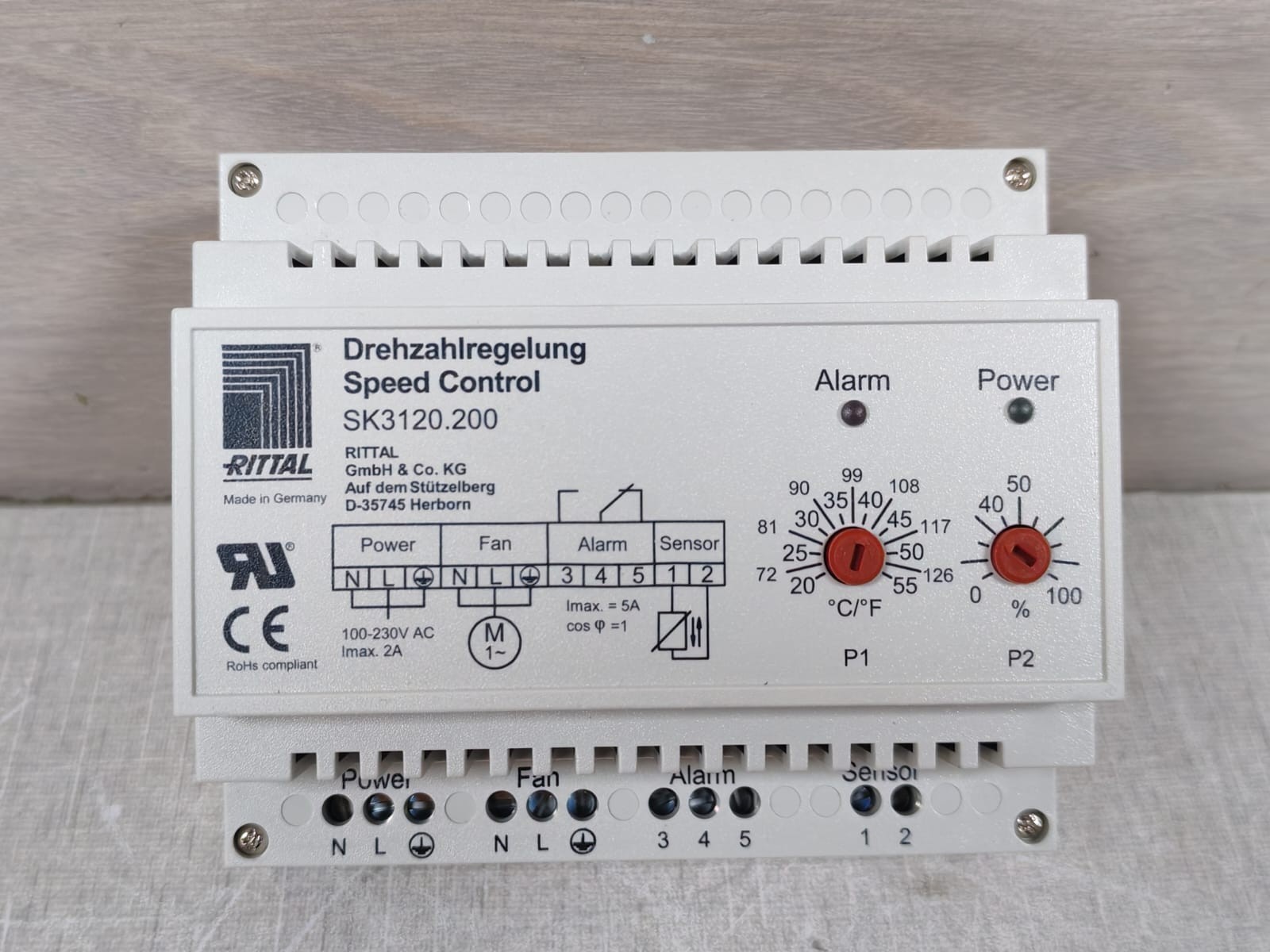 Rittal SK 3120.200 RITTAL SK 3120.200 FAN SPEED CONTROL 3