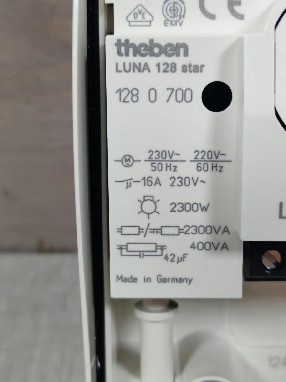 Theben LUNA-128 THEBEN LUNA 128 STAR 1280700 TWILIGHT SWITCH 5