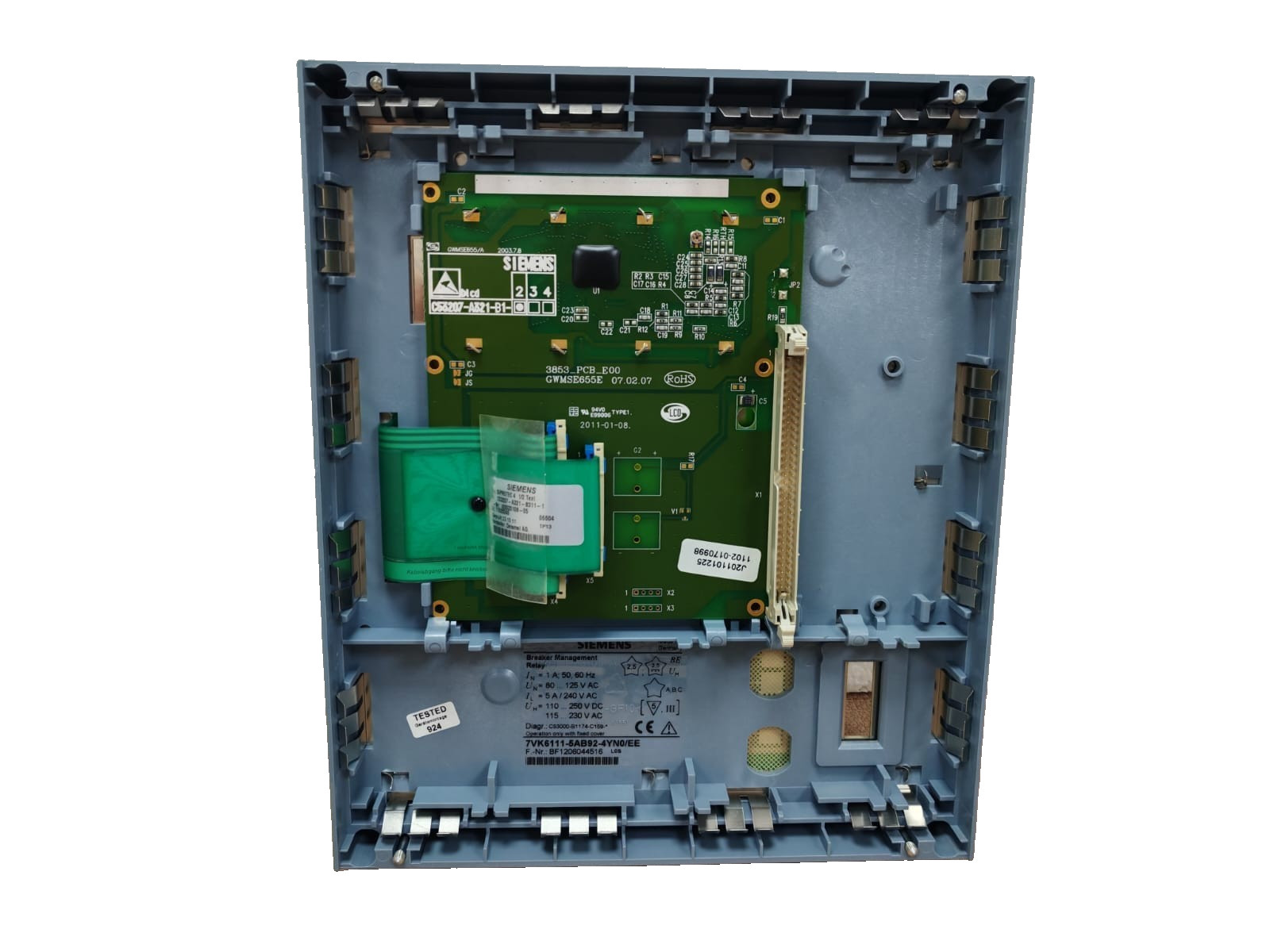 Siemens C53207-A321-B311-1 SIEMENS C53207-A321-B311-1 SIPROTEC FRONT UNIT 4 1/2 TEXT DISPLAY 7