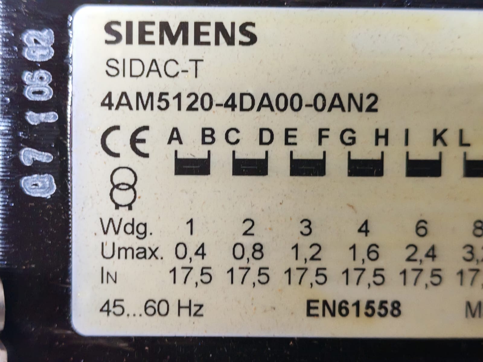 Siemens SIDAC-T 4AM5120-4DA00-0AN2 SIEMENS SIDAC-T 4AM5120-4DA00-0AN2 TRANSFORMER 3