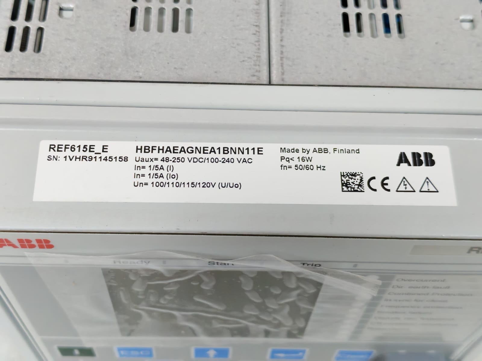ABB REF615E_E HBFHAEAGNEA1BNN11E ABB REF615E_E HBFHAEAGNEA1BNN11E FEEEDER PROTECTION AND CONTROL RELAY 4.0 9