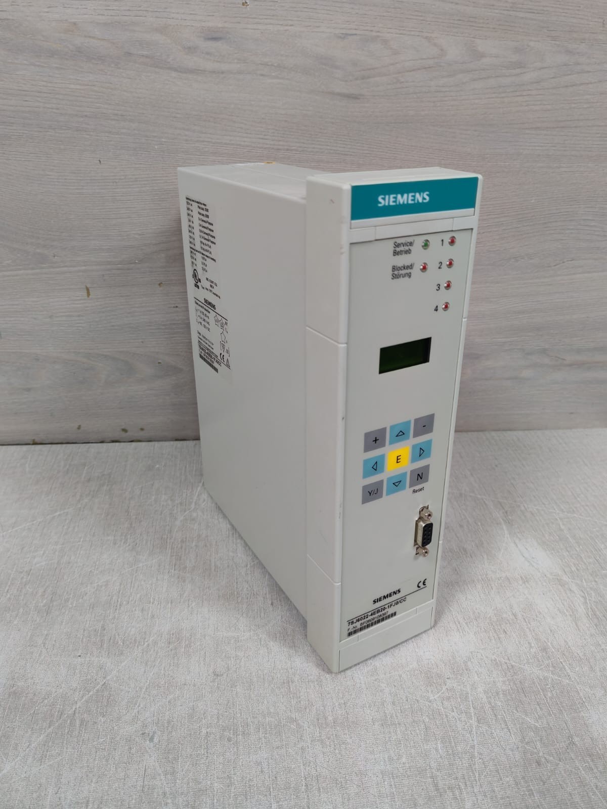 Siemens 7SJ6022-4EB20-1FJ0/CC SIEMENS 7SJ6022-4EB20-1FJ0/CC OVERCURRENT PROTECTION RELAY MODULE 8