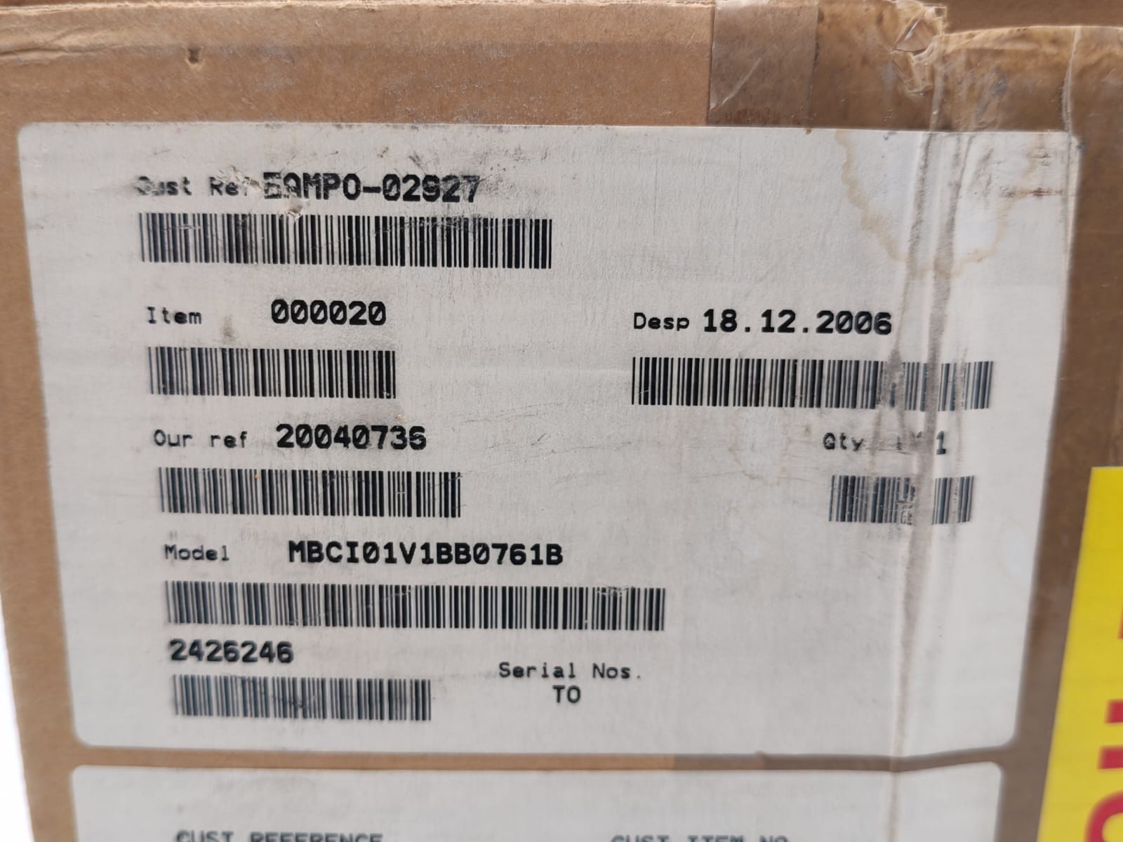 AREVA MBCI01V1BB0761B AREVA MBCI MBCI01V1BB0761B DIFFERENTIAL RELAY 110-125 V 2