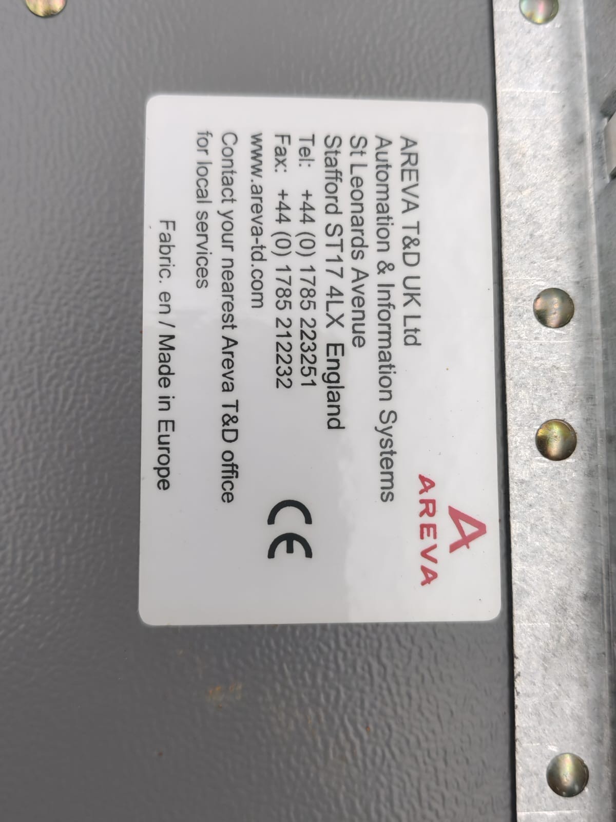 AREVA MBCI01V1BB0761B AREVA MBCI MBCI01V1BB0761B DIFFERENTIAL RELAY 110-125 V 9
