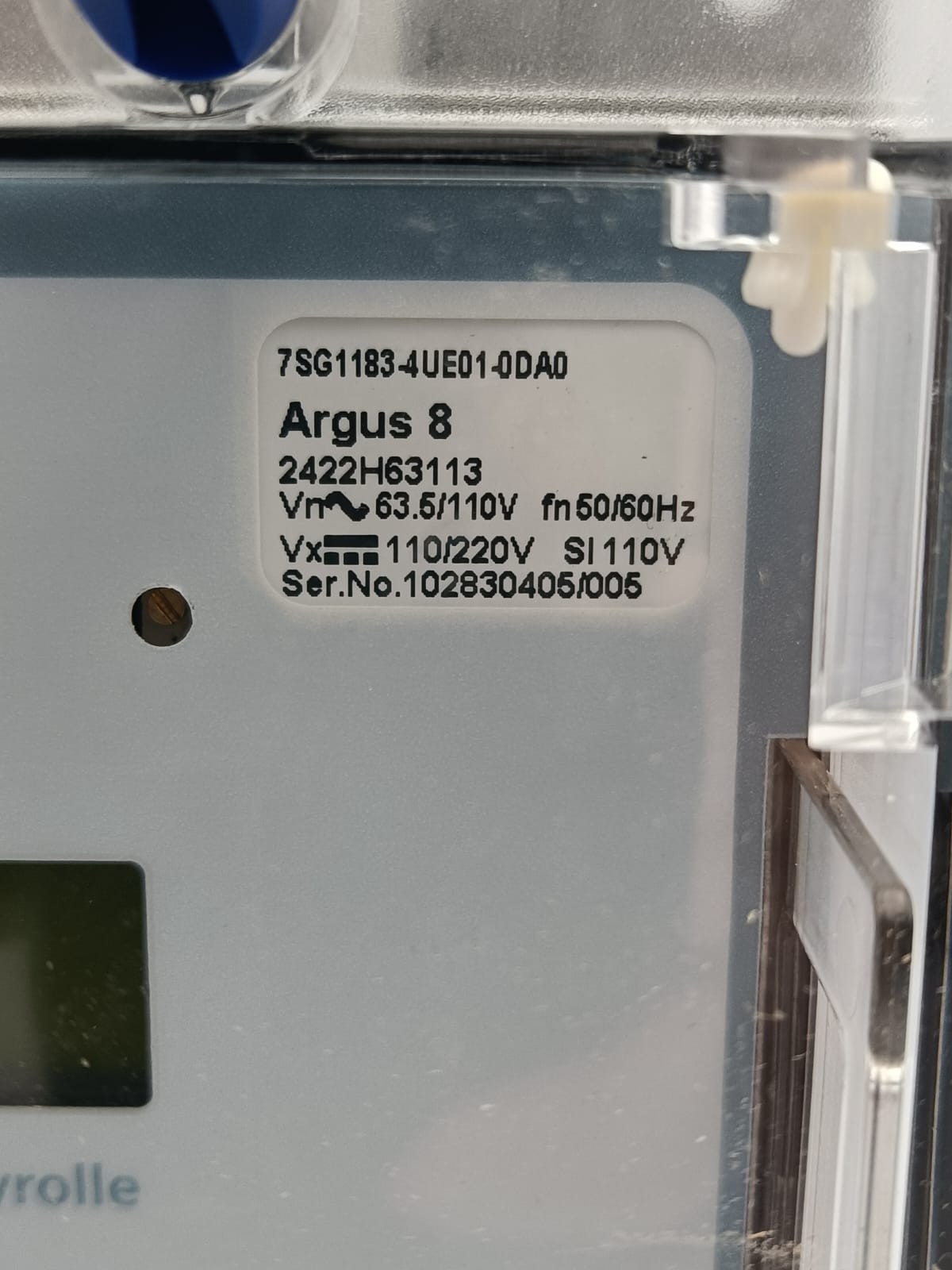 Siemens 7SG1183-4UE01-0DA0 SIEMENS ARGUS 8 7SG1183-4UE01-0DA0 PROTECTION RELAY 4