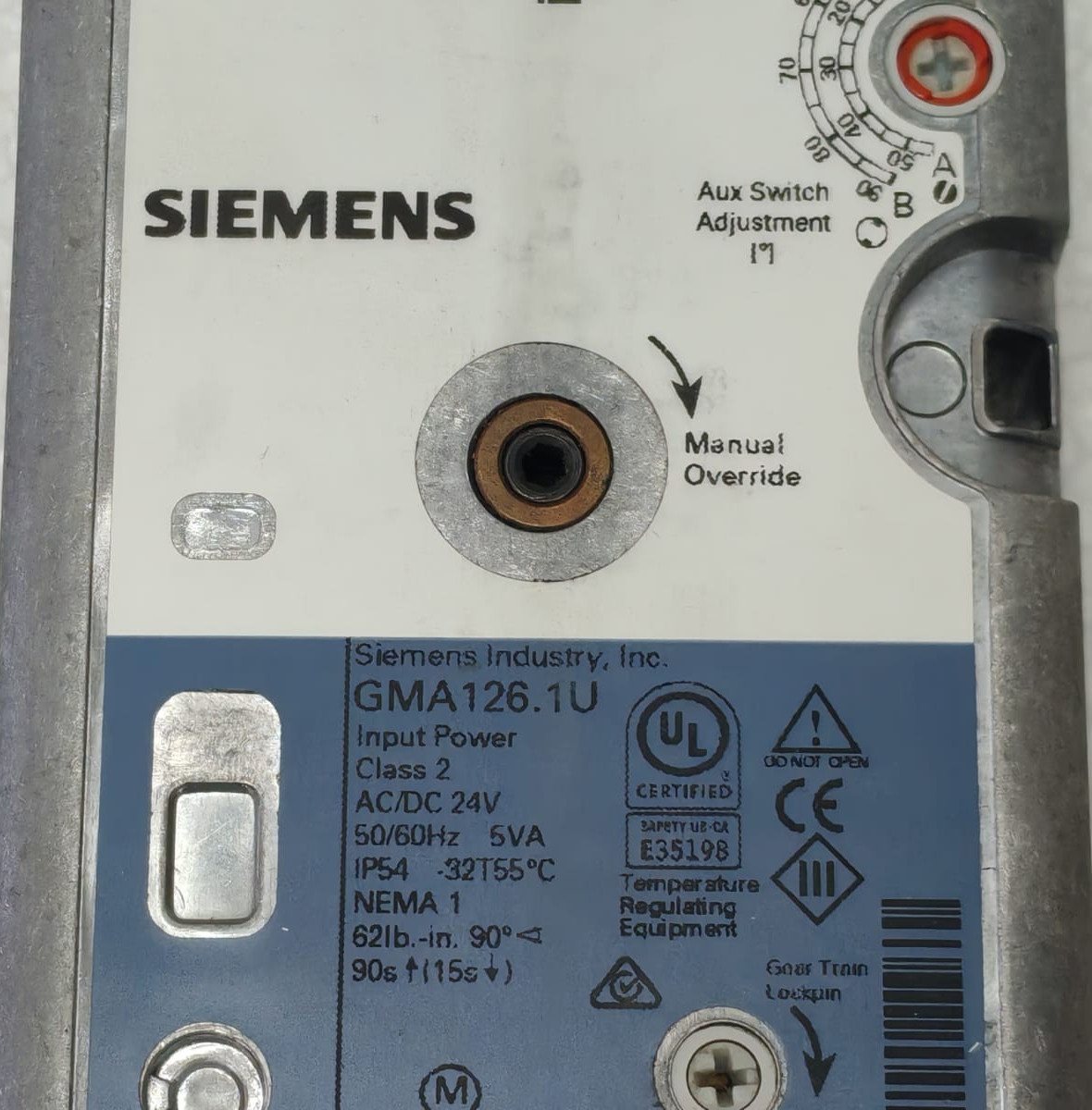 Siemens GMA1261U SIEMENS GMA126.1U GMA SERIES ELECTRIC DAMPER ACTUATOR 3