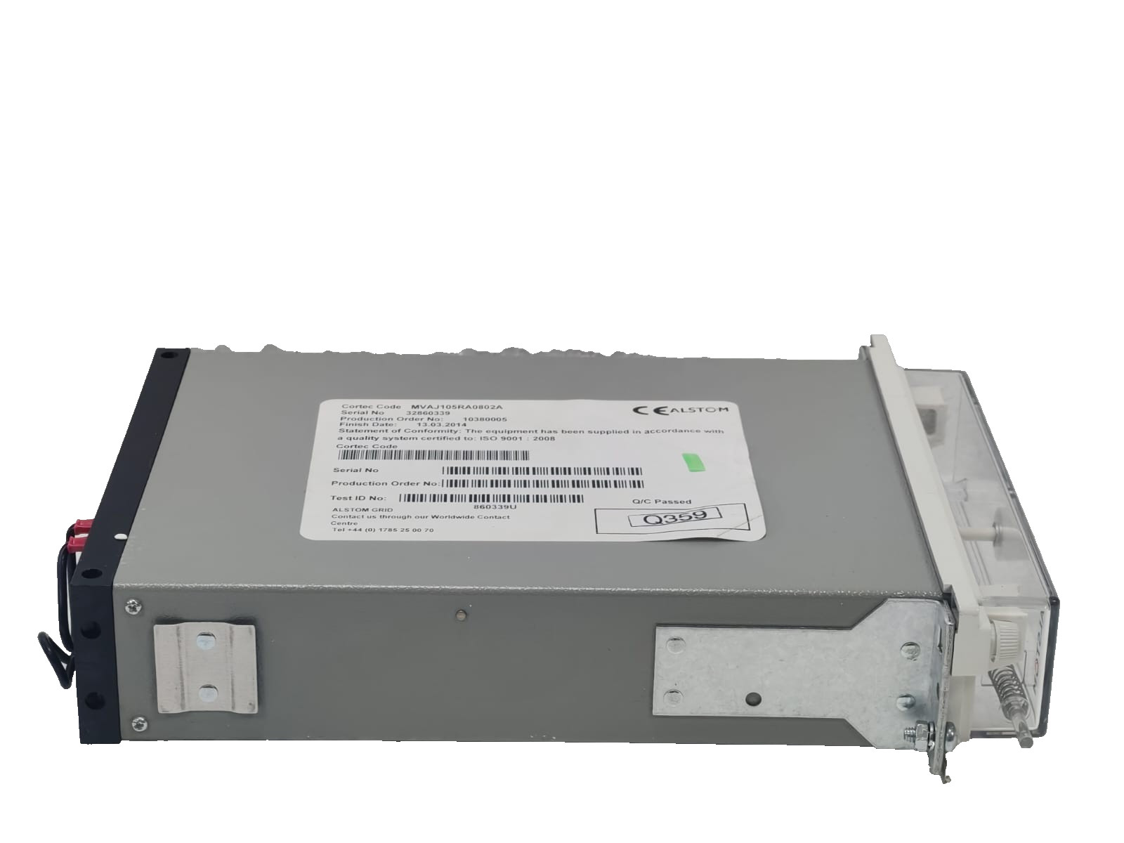 Alstom MVAJ105RA0802A ALSTOM MVAJ105RA0802A PROTECTION RELAY 8