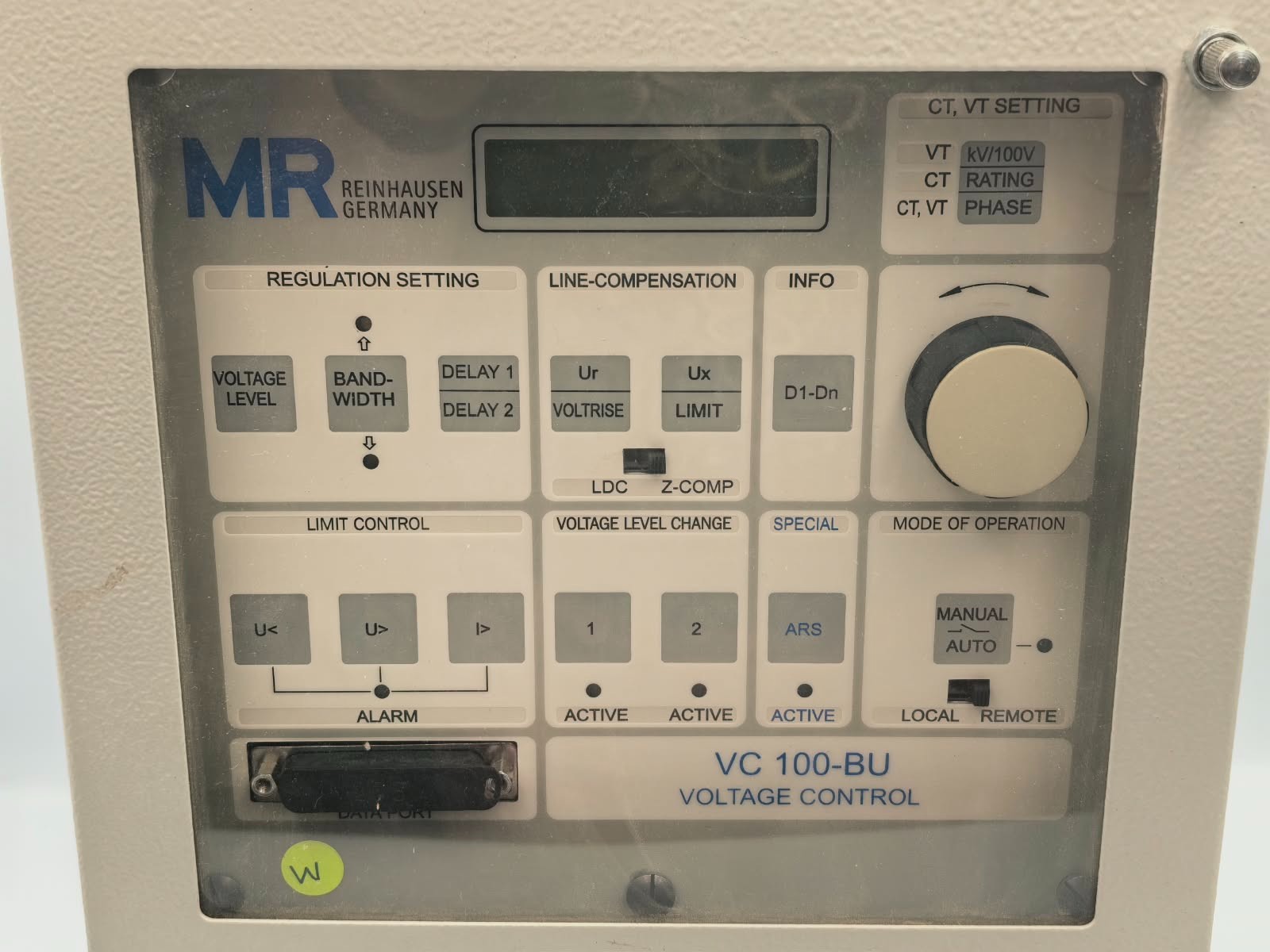GE VC-100 MR REINHAUSEN VC 100-BU VC100-BU01 VOLTAGE CONTROL 230VAC 3