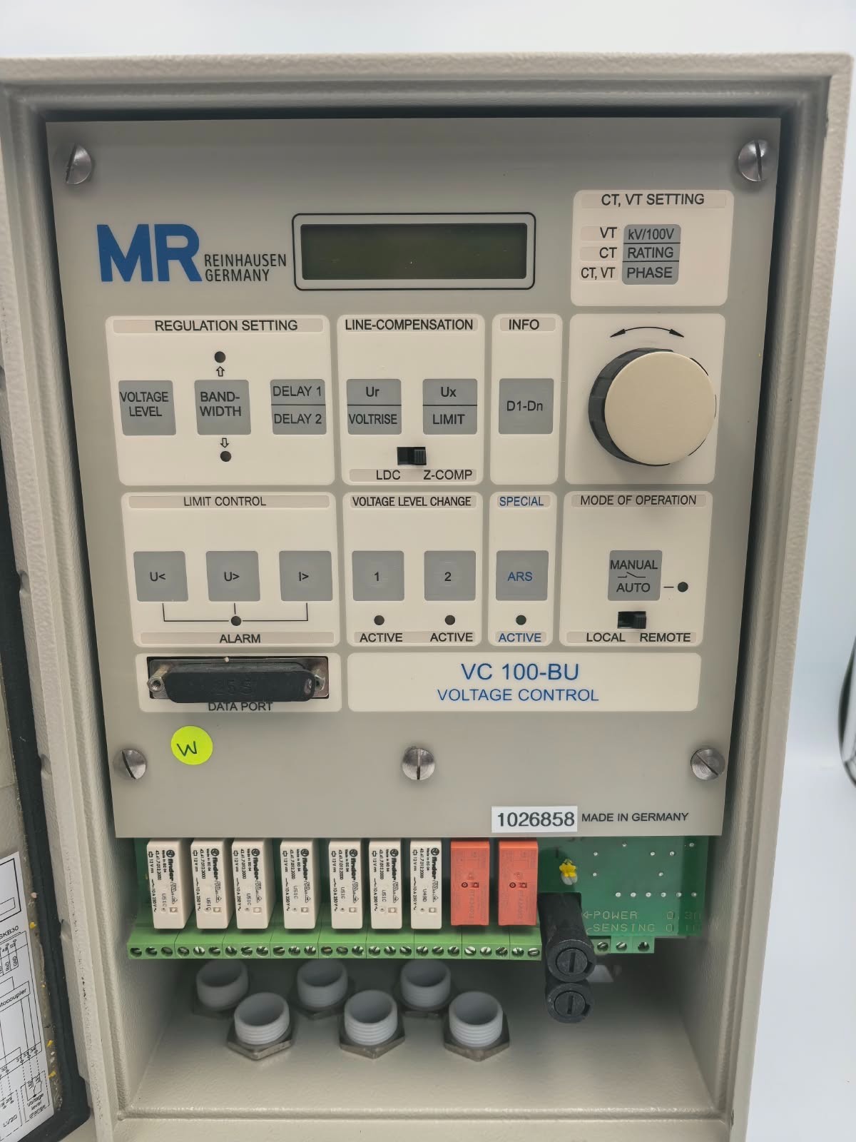 GE VC-100 MR REINHAUSEN VC 100-BU VC100-BU01 VOLTAGE CONTROL 230VAC 5