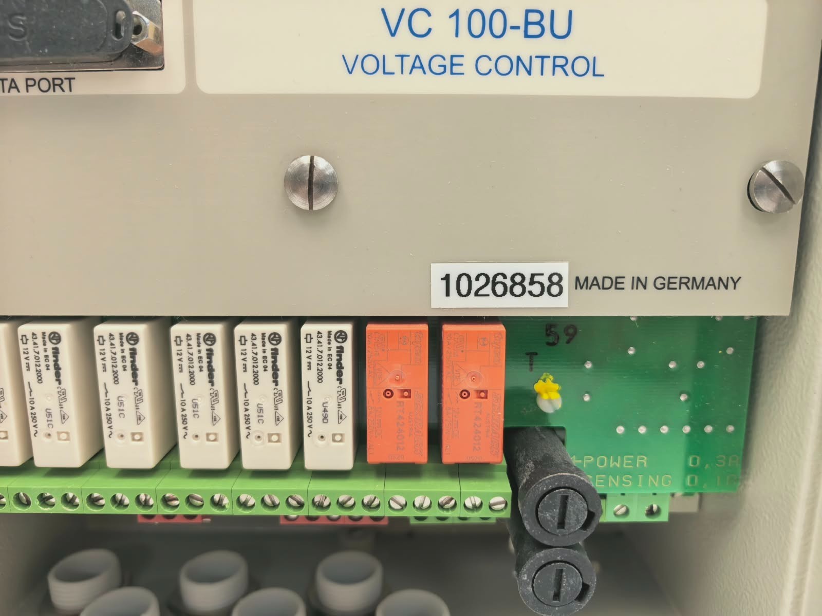 GE VC-100 MR REINHAUSEN VC 100-BU VC100-BU01 VOLTAGE CONTROL 230VAC 9