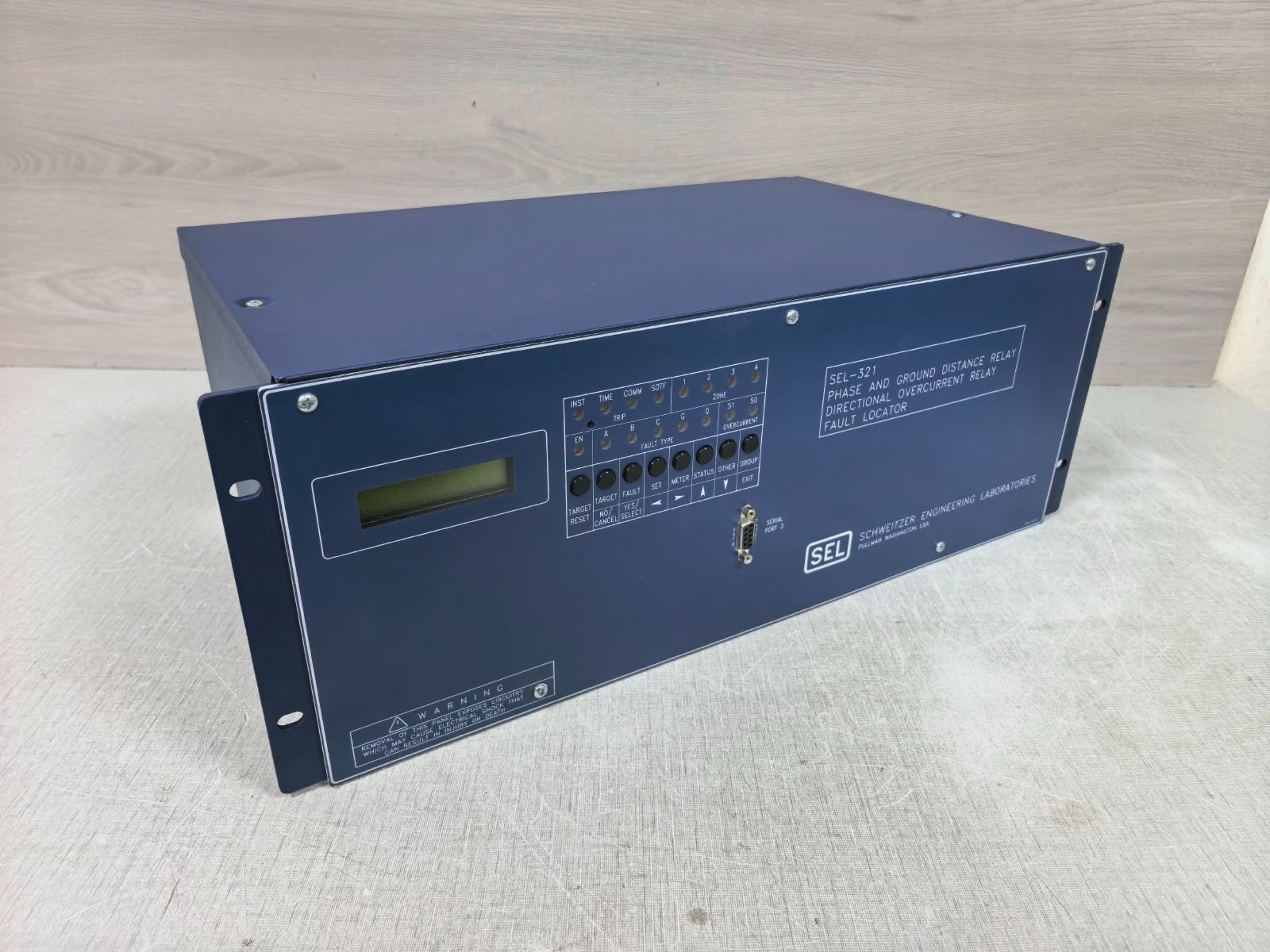 SEL SEL-321 SEL 321 321124216HNB114 PHASE & GROUND DISTANCE DIRECTIONAL OVERCURRENT RELAY 5