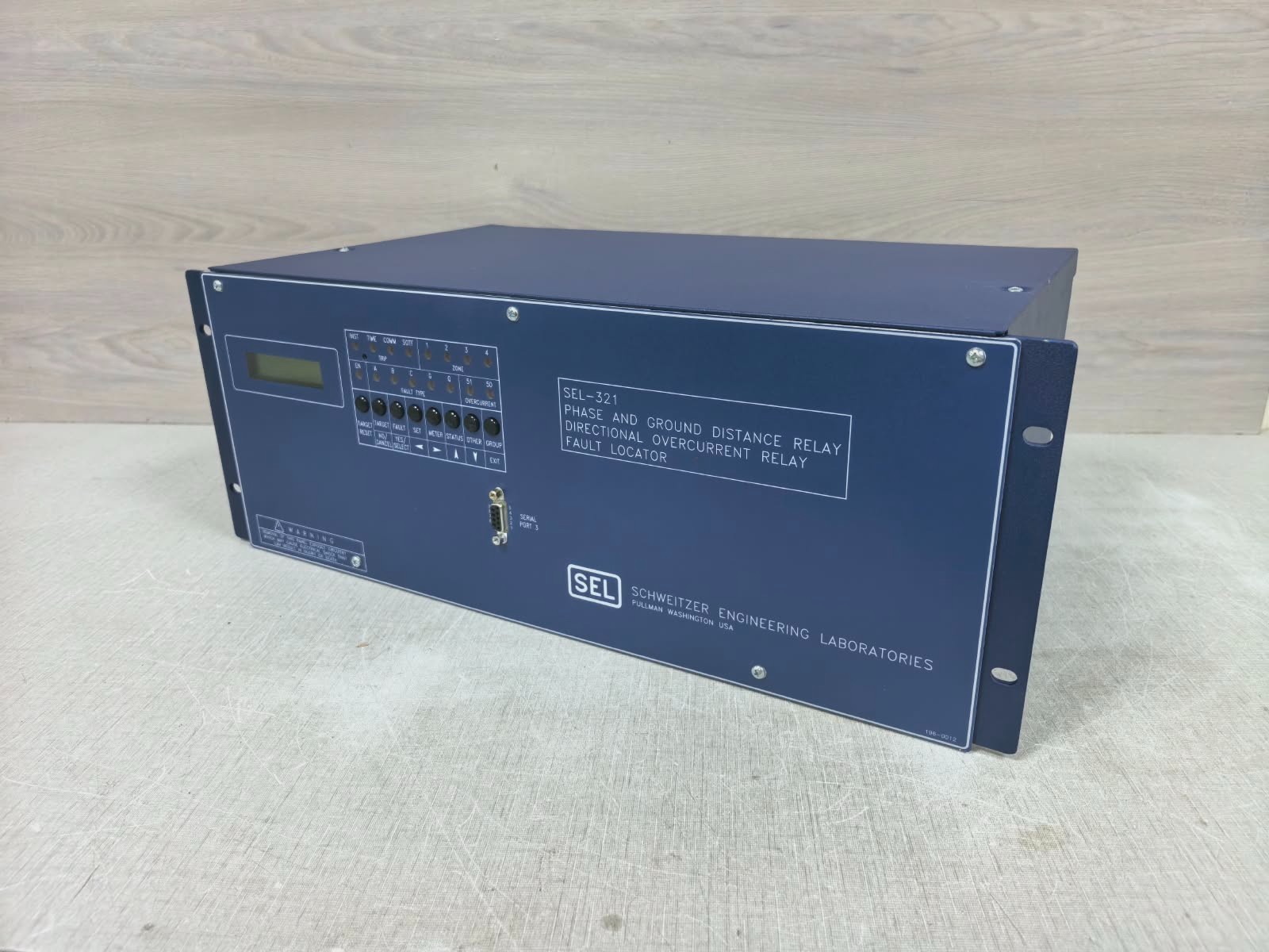 SEL SEL-321 SEL 321 321124216HNB114 PHASE & GROUND DISTANCE DIRECTIONAL OVERCURRENT RELAY 6