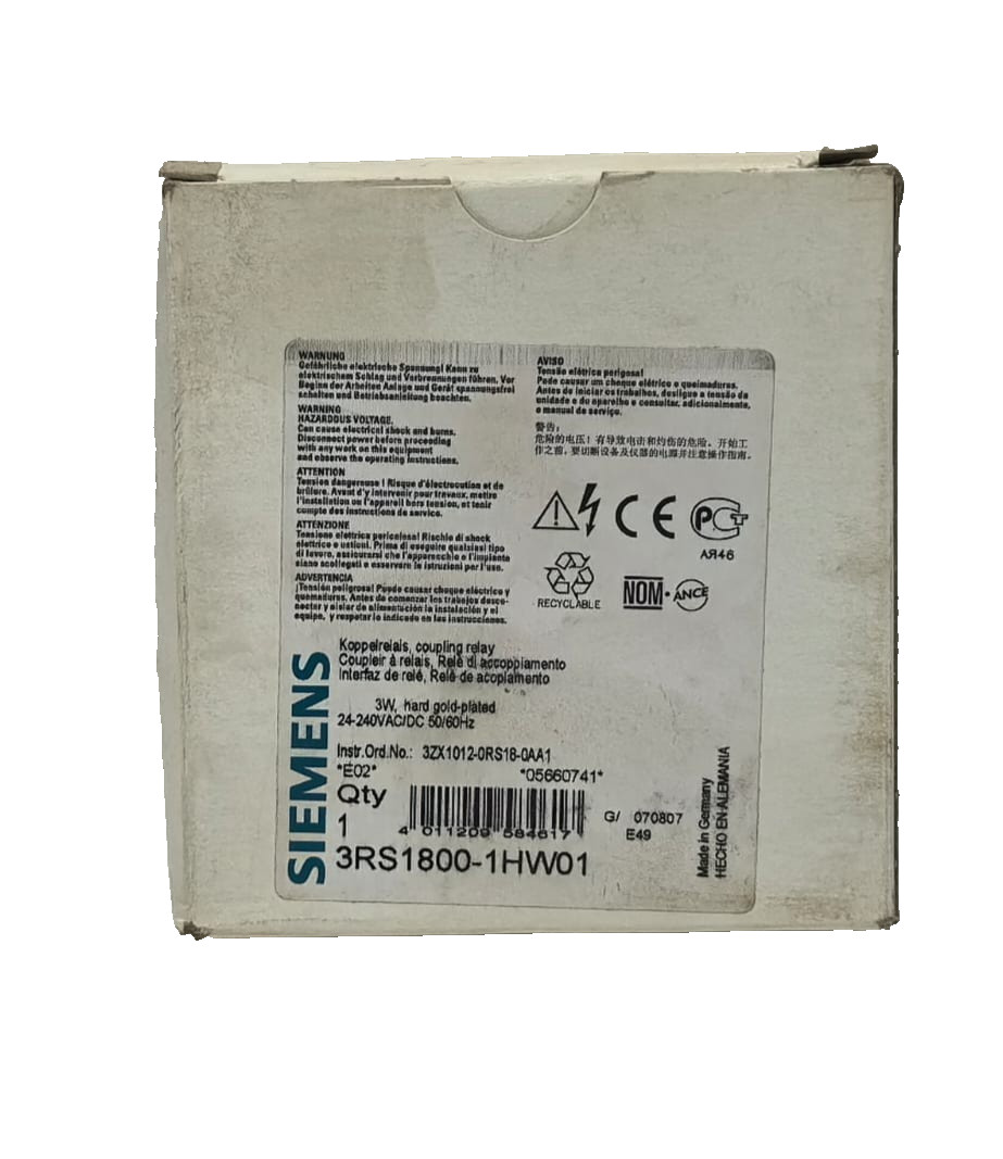 Siemens 3RS1800-1HW01 SIEMENS 3RS1800-1HW01 COUPLING RELAY 10
