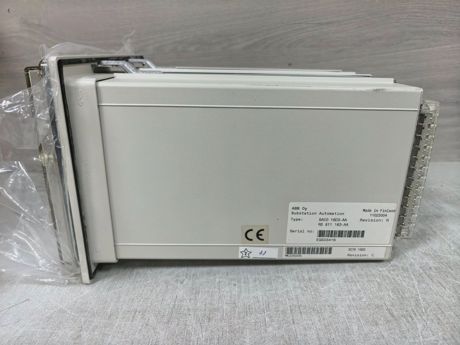 ABB SACO 16D3-AA /RS 811 163-AA REV.R ABB SACO 16D3-AA /RS 811 163-AA REV.R DIGITAL ANNUNCIATOR UNIT 9