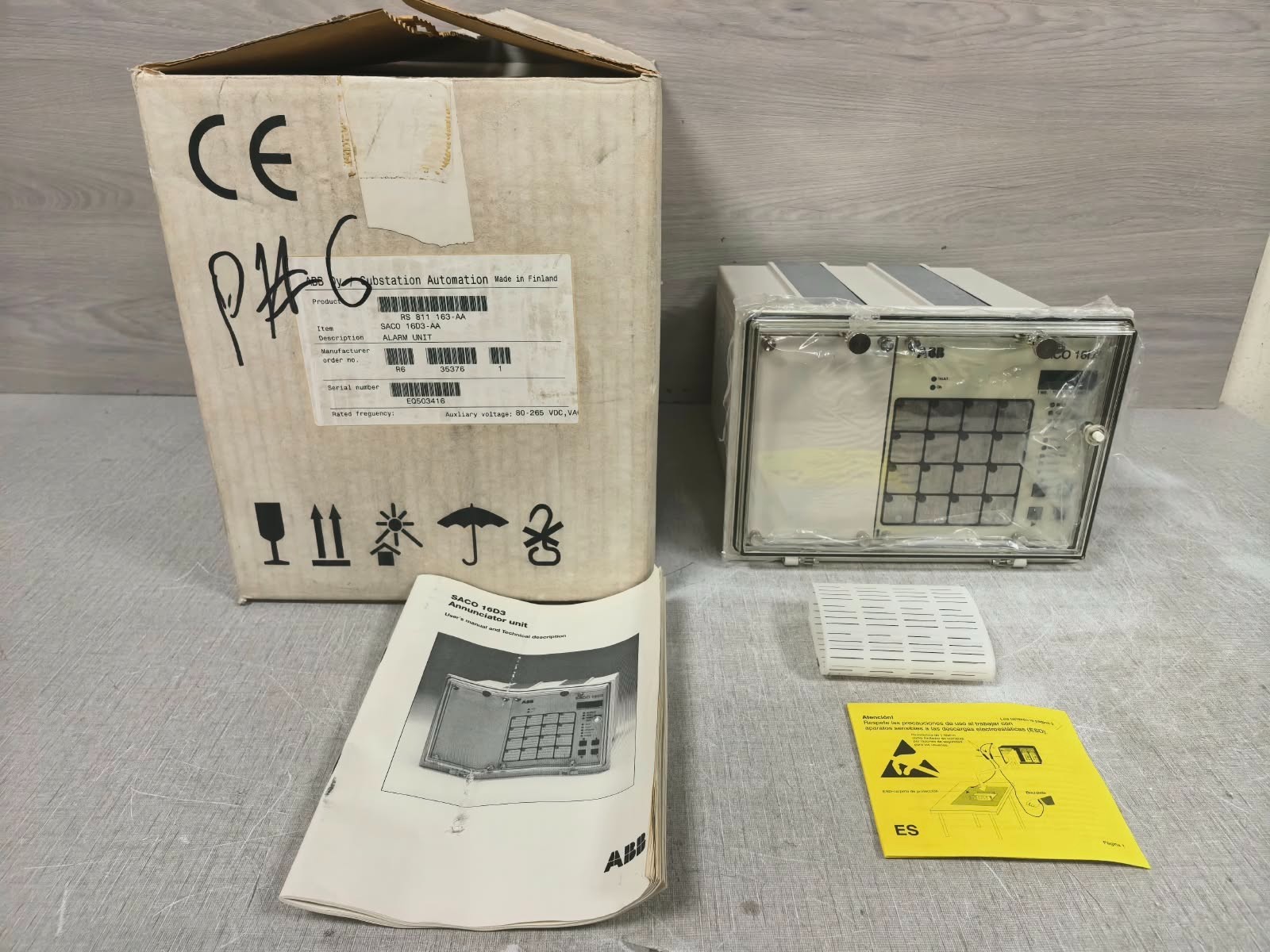 ABB SACO 16D3-AA /RS 811 163-AA REV.R DIGITAL ANNUNCIATOR UNIT