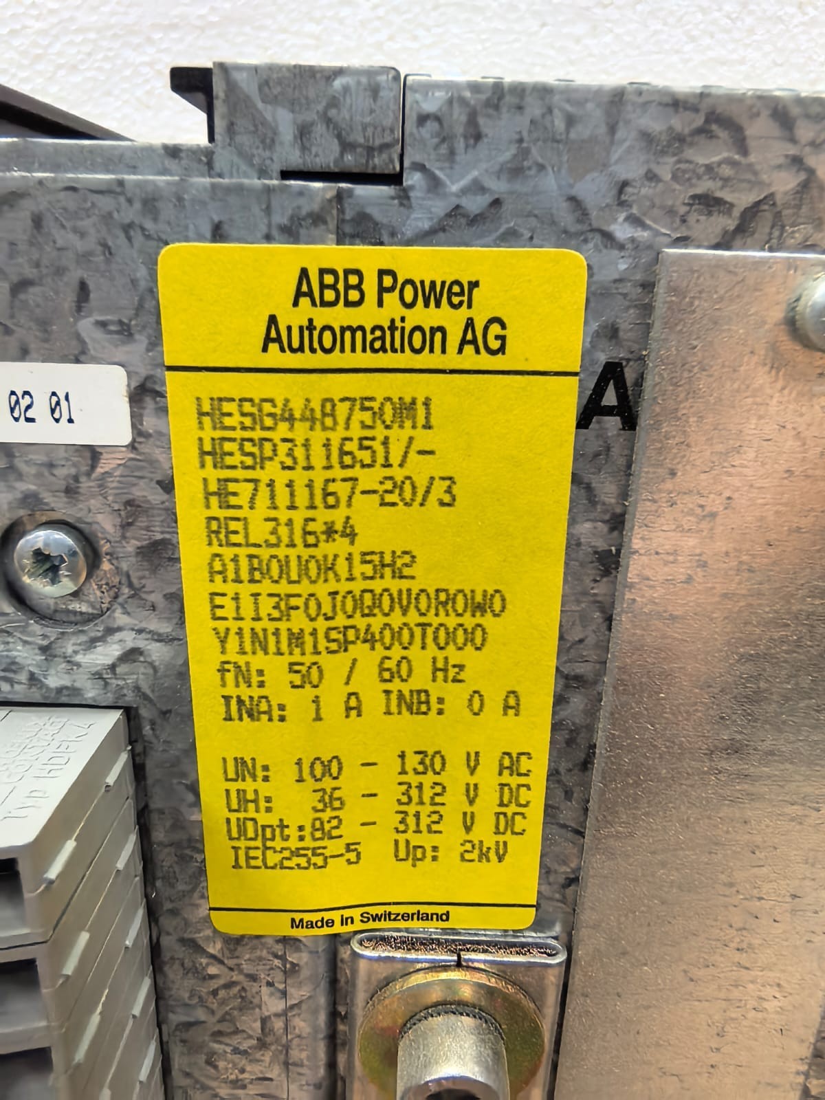 ABB REL316 ABB REL316*4 NUMERICAL LINE PROTECTION 7