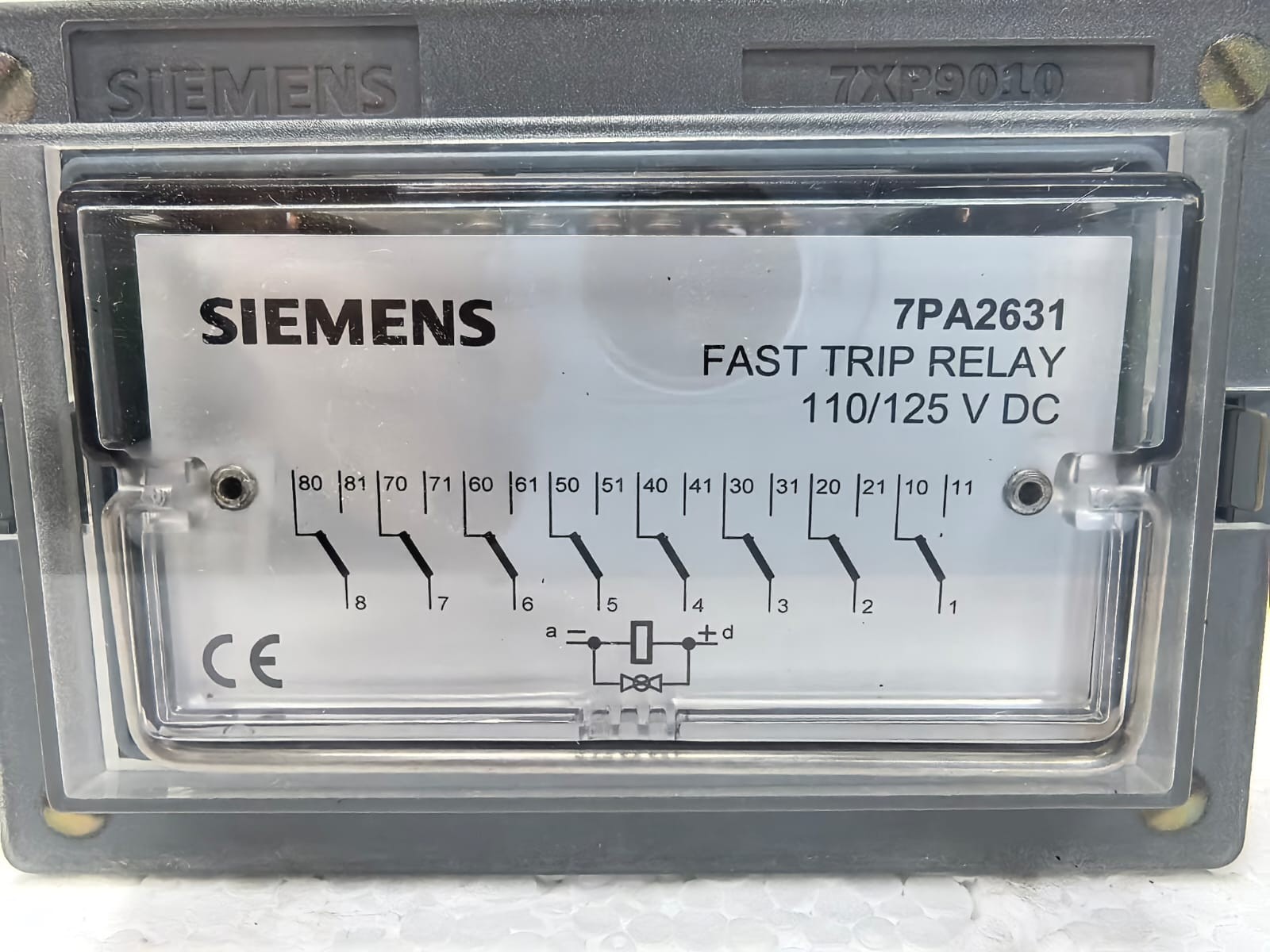 Siemens 7PA2631/7PA2631-1 SIEMENS 7PA2631/7PA2631-1 FAST TRIP RELAY 110/125 VDC 3