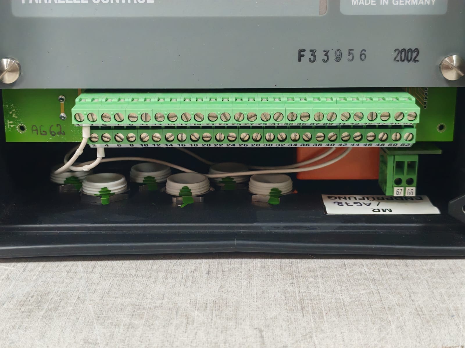 MASCHINENFABRIK REINHAUSEN SKB 30 MASCHINENFABRIK REINHAUSEN SKB 30 PARALLEL CONTROL UNIT 9
