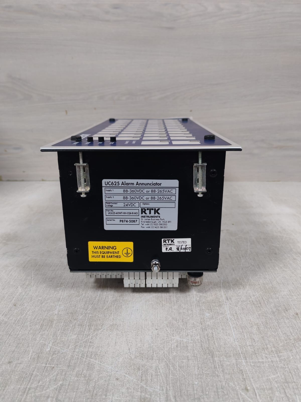RTK INSTRUMENTS UC625 / UC625-40WT-HH-024-R-M3 RTK INSTRUMENTS UC625 / UC625-40WT-HH-024-R-M3 ALARM ANNUNCIATOR 24VDC 10