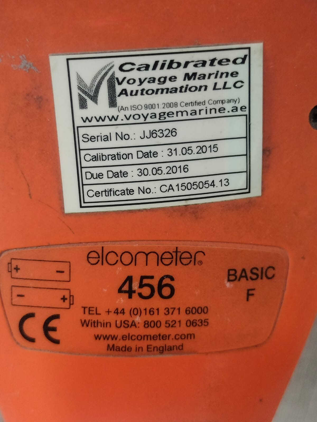 Elcometer BASIC ELCOMETER 456 Basic F Coating Thickness Gauge with probe 8