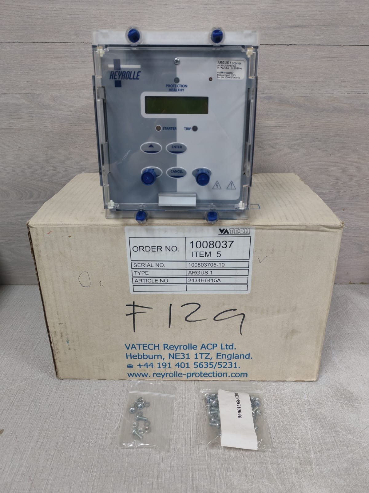 SIEMENS REYROLLE ARGUS 1 DCD415A 2434H6415A PROTECTION HEALTHY 110-220V