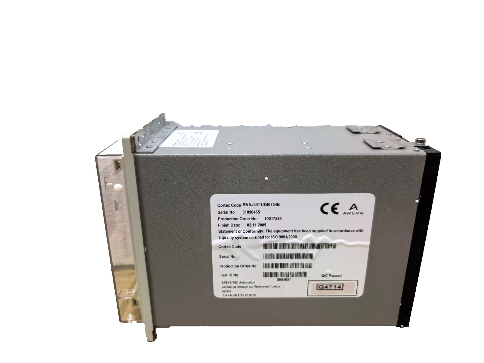 Areva MVAJ34T1DB0754B AREVA MVAJ34T1DB0754B AUXILLARY RELAY 5