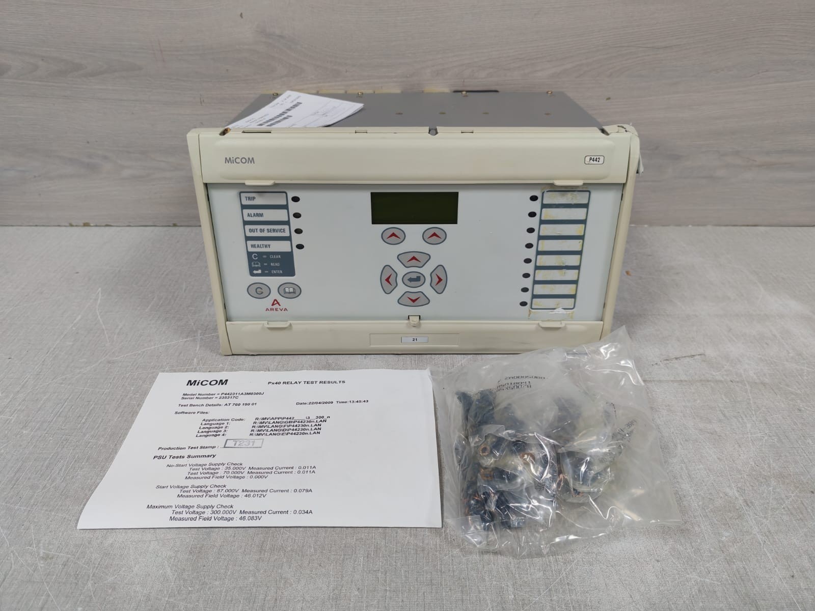 ALSTOM MICOM P442311AM0300J PROTECTION RELAY 100-120V