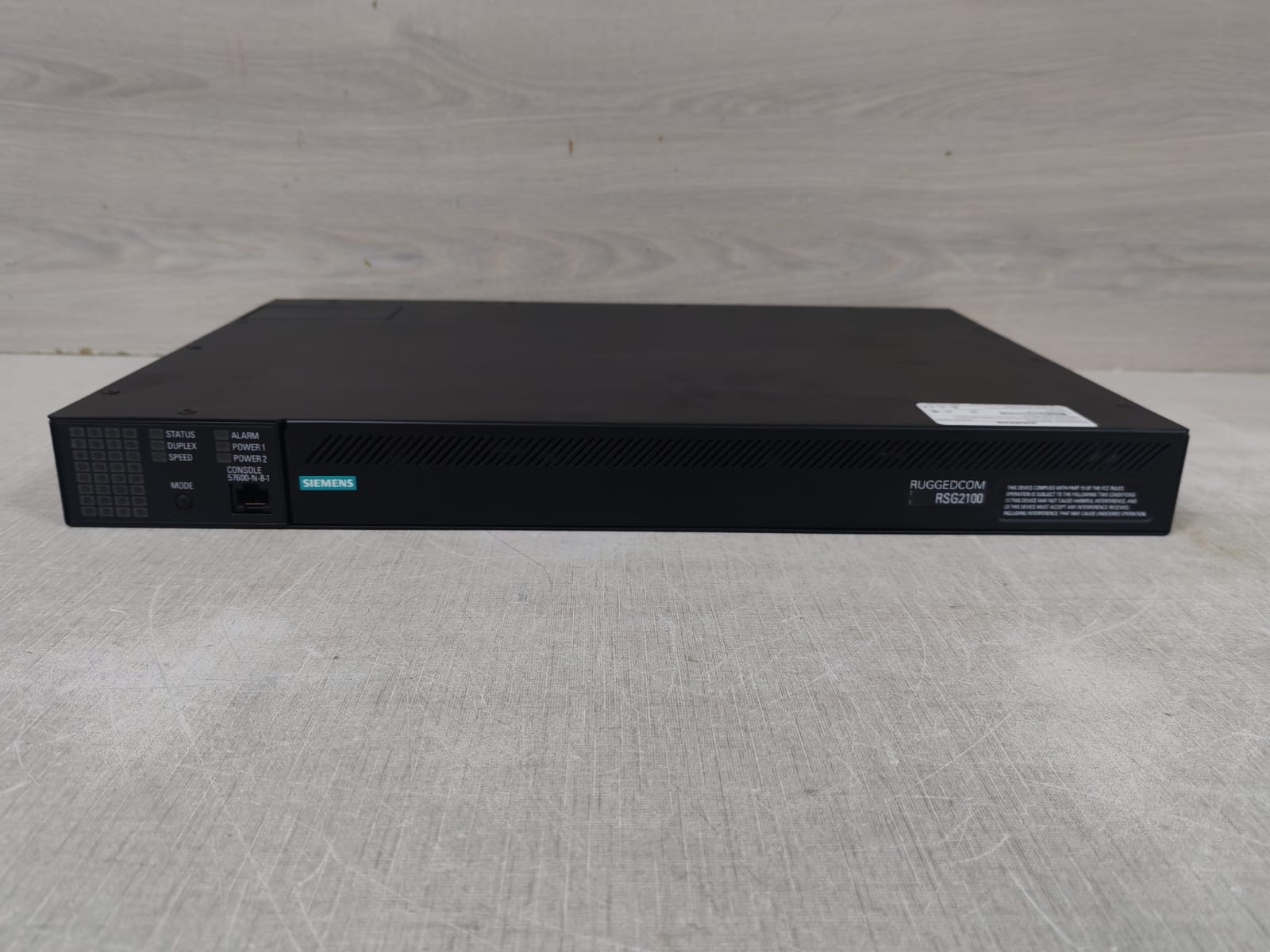 Siemens RSG2100NC SIEMENS RUGGEDCOM RSG2100NC 56BIT ENCRYPTION ETHERNET SWITCH 3