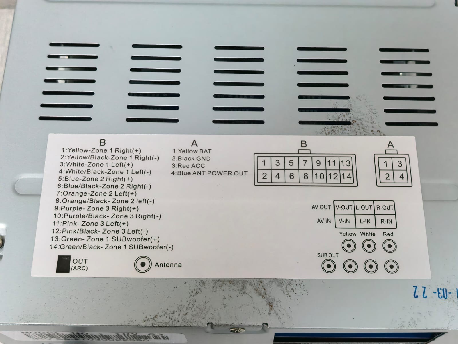 UNKNOWN IRV63 IRV63 TECHNOLOGIES AM/FM/CD/DVD/MP3/MP4 RADIO STEREO- W/O REMOTE 8