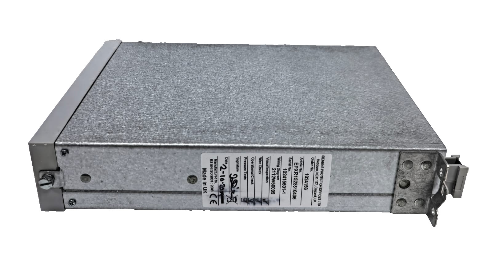 Reyrolle XR152 REYROLLE XR152 DC SUPPLY SUPERVISION RELAY 7PG1741-3AE10-4AA0-WITHOUT COVER 5