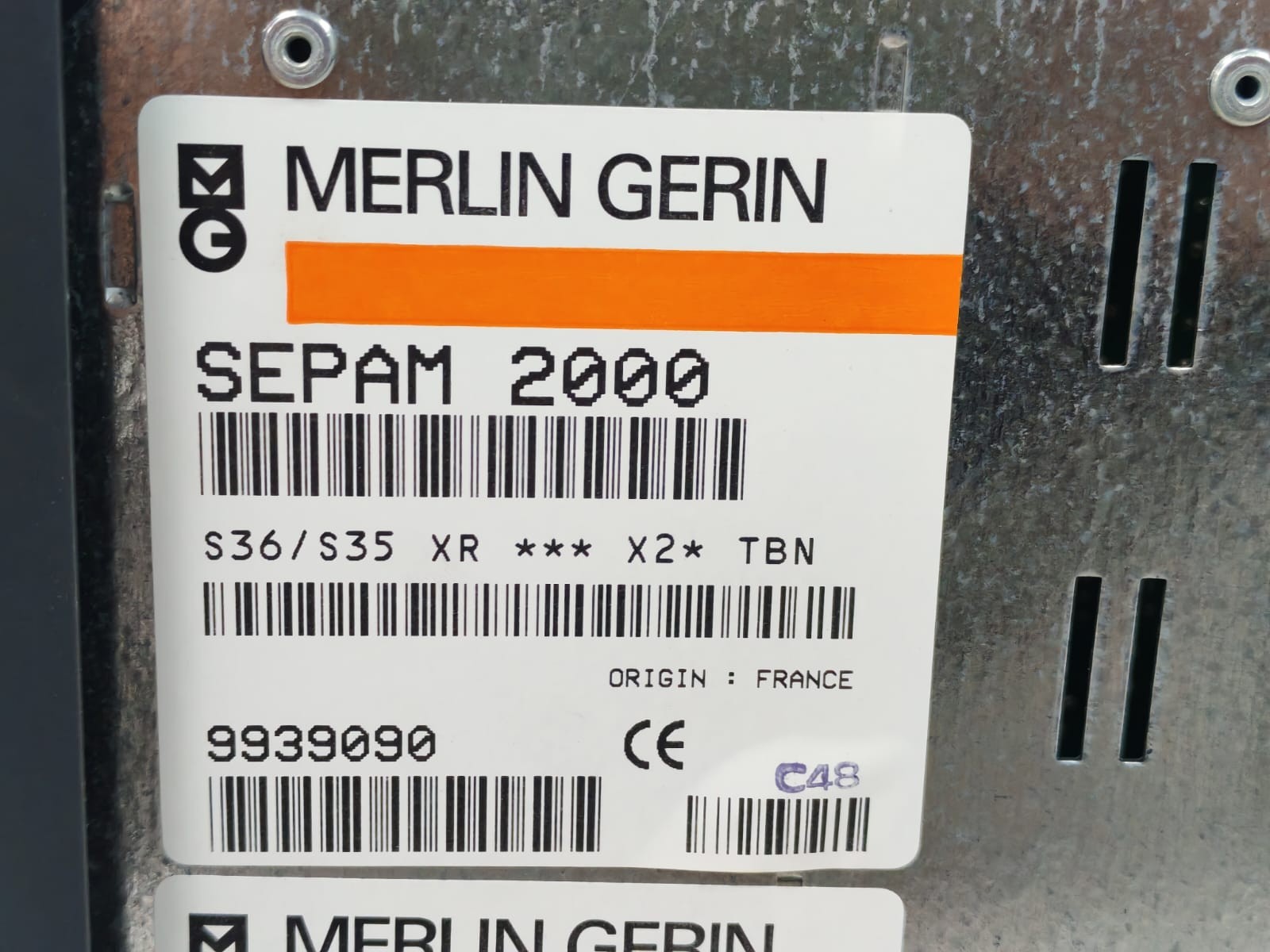 Schneider Electric SEPAM-2000 MERLIN GERIN SEPAM 2000 S36S35XRX2TBN PROTECTION RELAY 10
