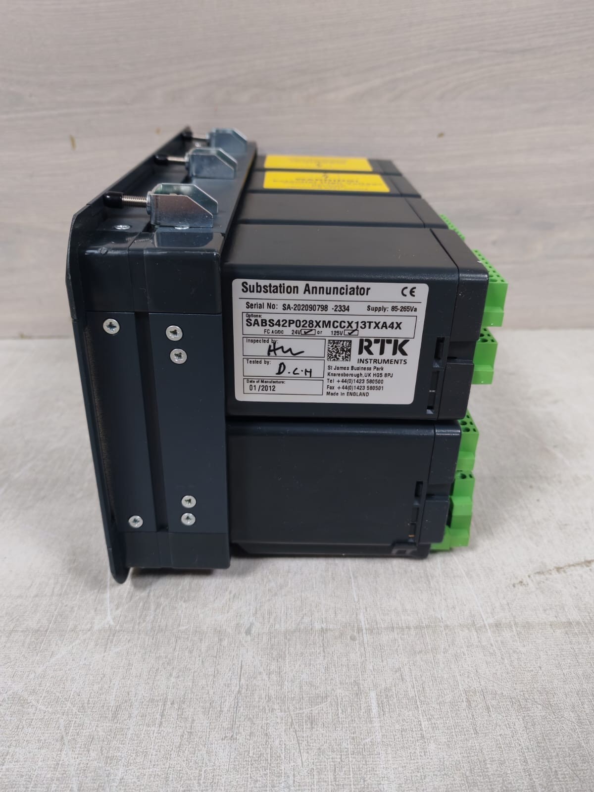 RTK Instruments SABS42P08XMCCX13TXA4X RTK INSTRUMENTS SABS42P08XMCCX13TXA4X SUBSTATION ANNUNCIATOR 7