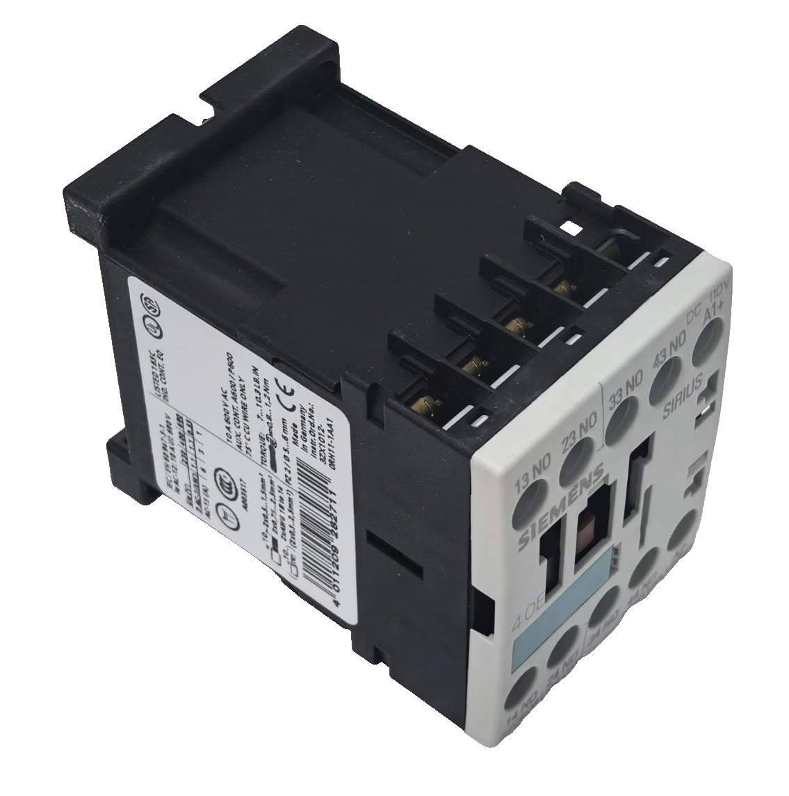 Siemens 3RH1140-1BF40 SIEMENS 3RH1140-1BF40 AUXILIARY CONTACTOR 10