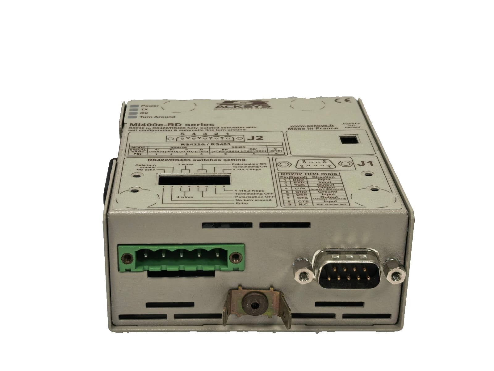 ACKSYS MI400E-RD ACKSYS MI400E-RD SERIES RS422A/RS485 CONVERTER 4