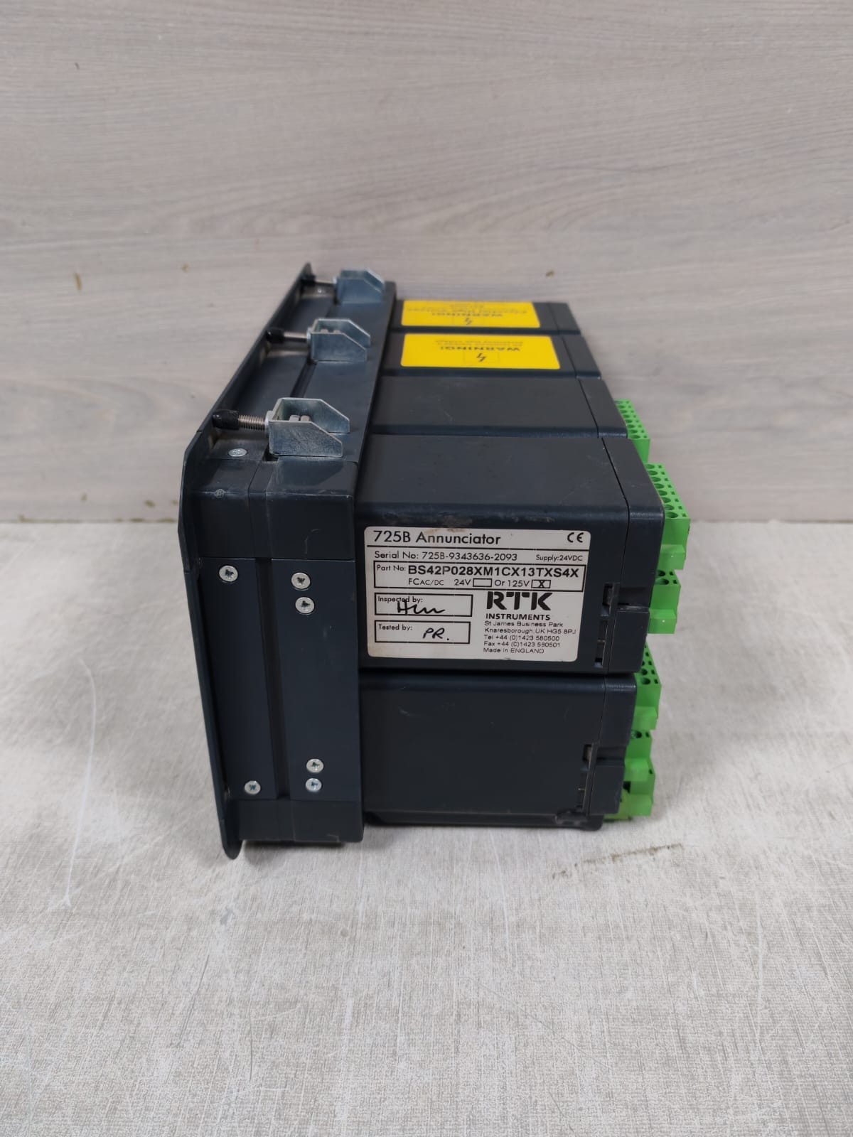 RTK Instruments BS42P028XM1CX13TXS4X RTK INSTRUMENTS BS42P028XM1CX13TXS4X 725B ANNUNCIATOR 125V 7