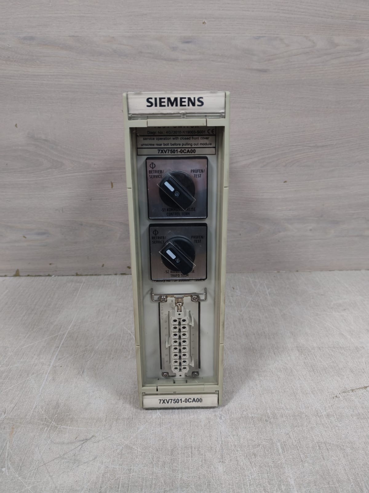 Siemens 7XV7501-0CA00 SIEMENS 7XV7501-0CA00 TEST SWITCH 2