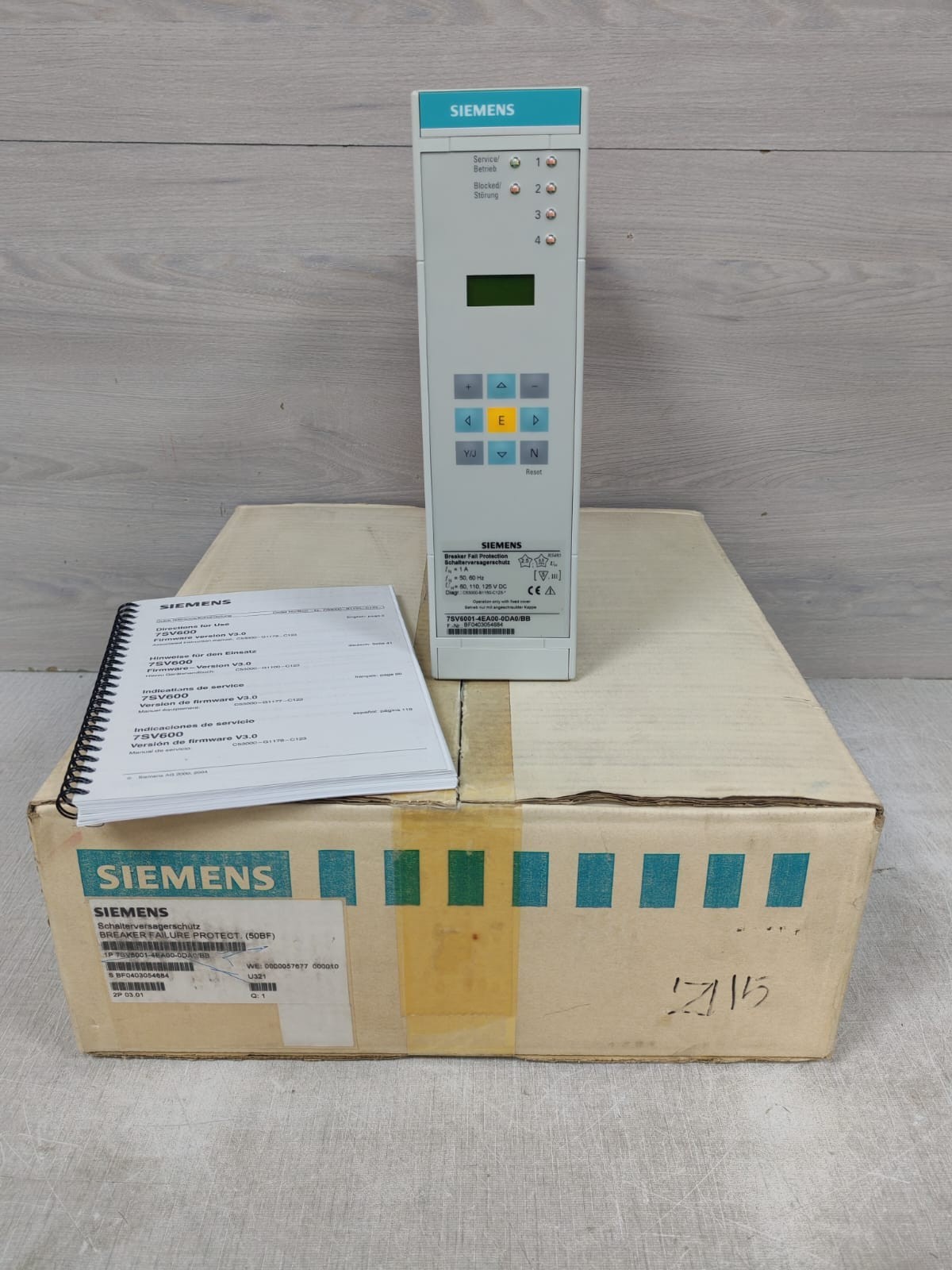 SIEMENS 7SV6001-4EA00-0DA0/BB BREAKER FALL PROTECTION