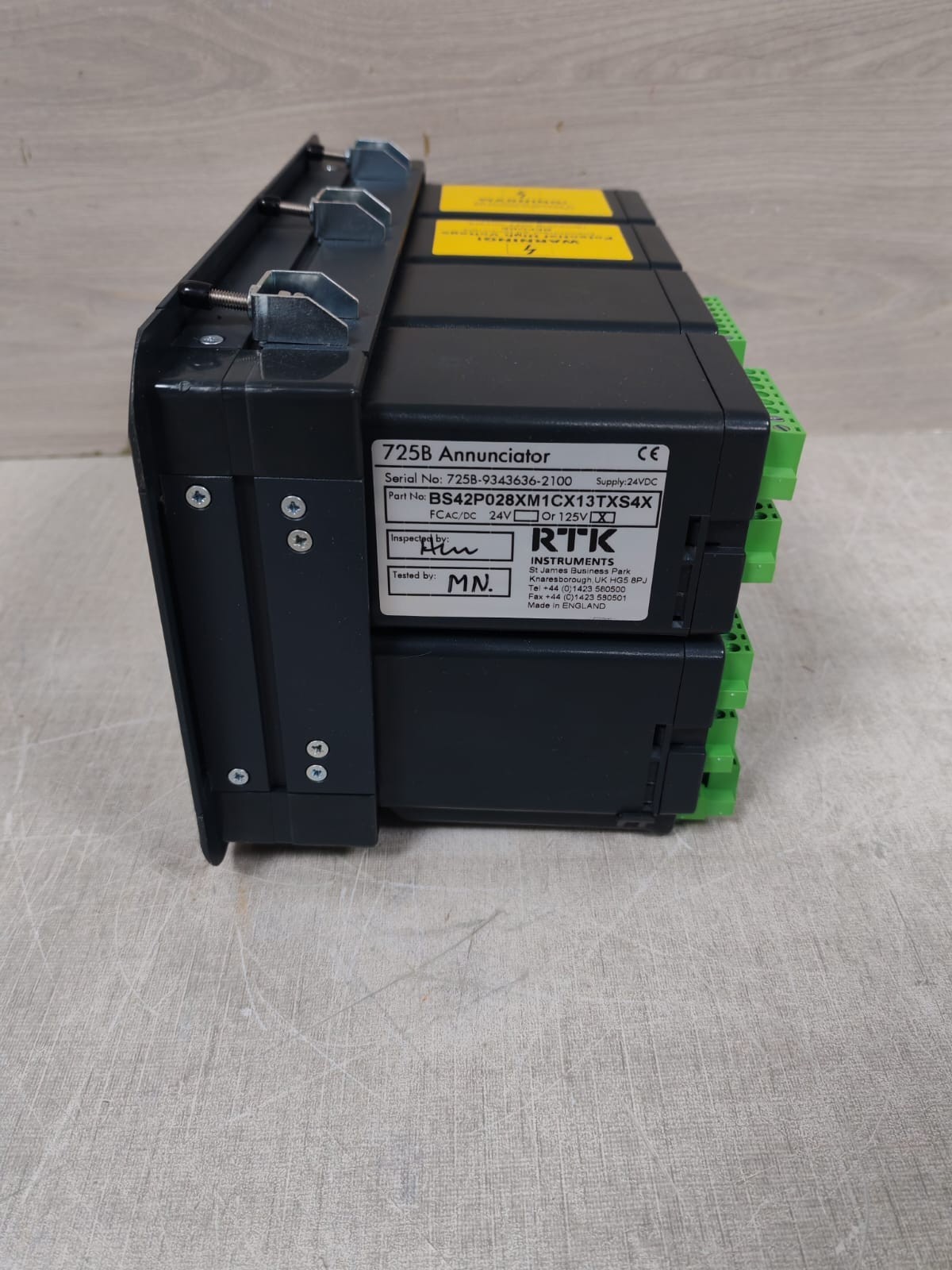 RTK INSTRUMENTS BS42P028XM1CX13TXS4X RTK INSTRUMENTS BS42P028XM1CX13TXS4X 725B ANNUNCIATOR 125V 7
