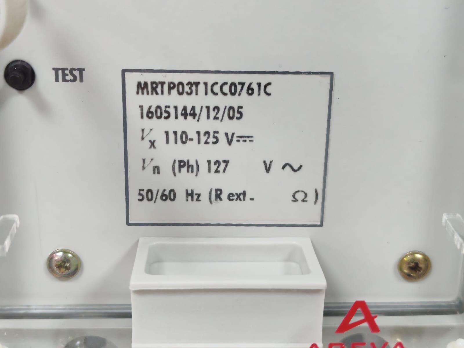 Areva RELAY-110 AREVA MRTP / MRTP03T1CC0761C OVERCURRENT RELAY 110-125V 4